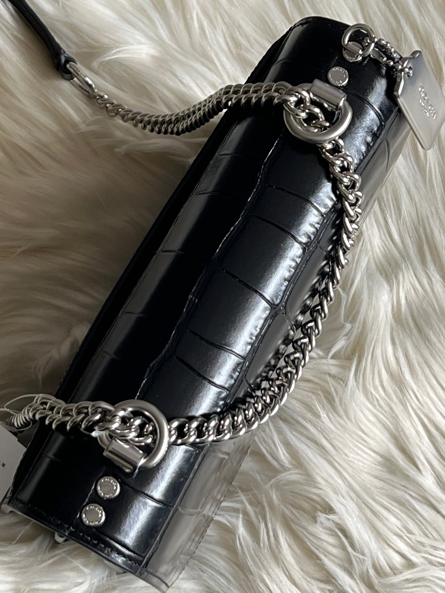 Coach Klare Crossbody Bag In Croc Embossed Leather