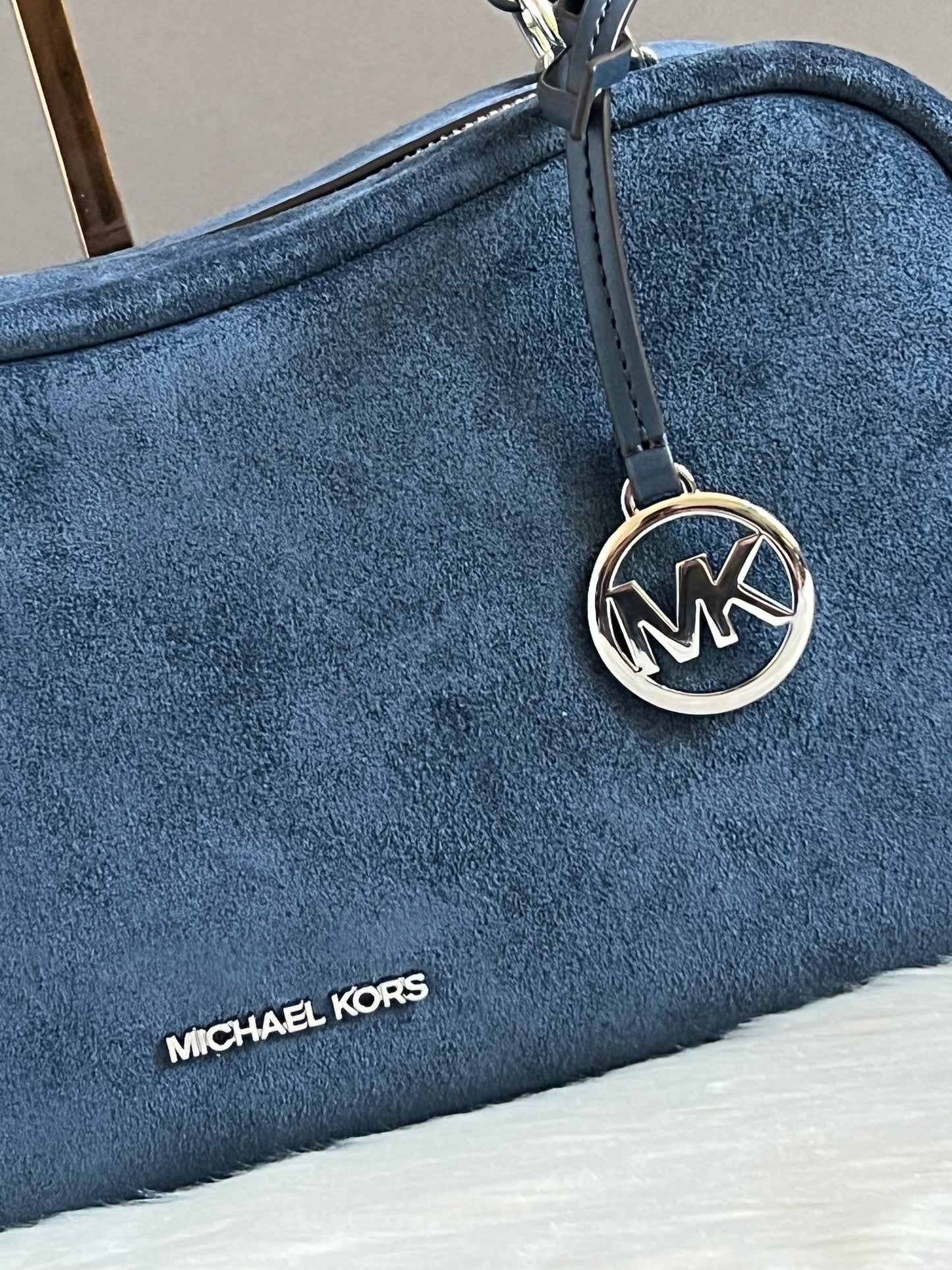 Michael Kors Cecily Medium Suede Shoulder Bag