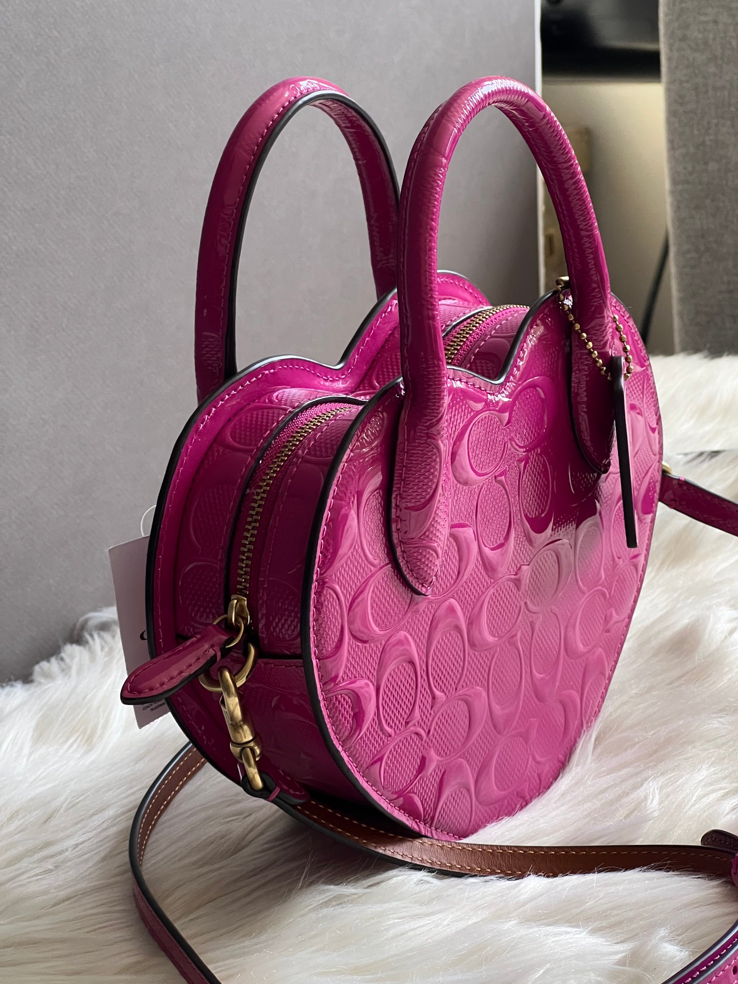 Coach Heart Bag in Signature Leather