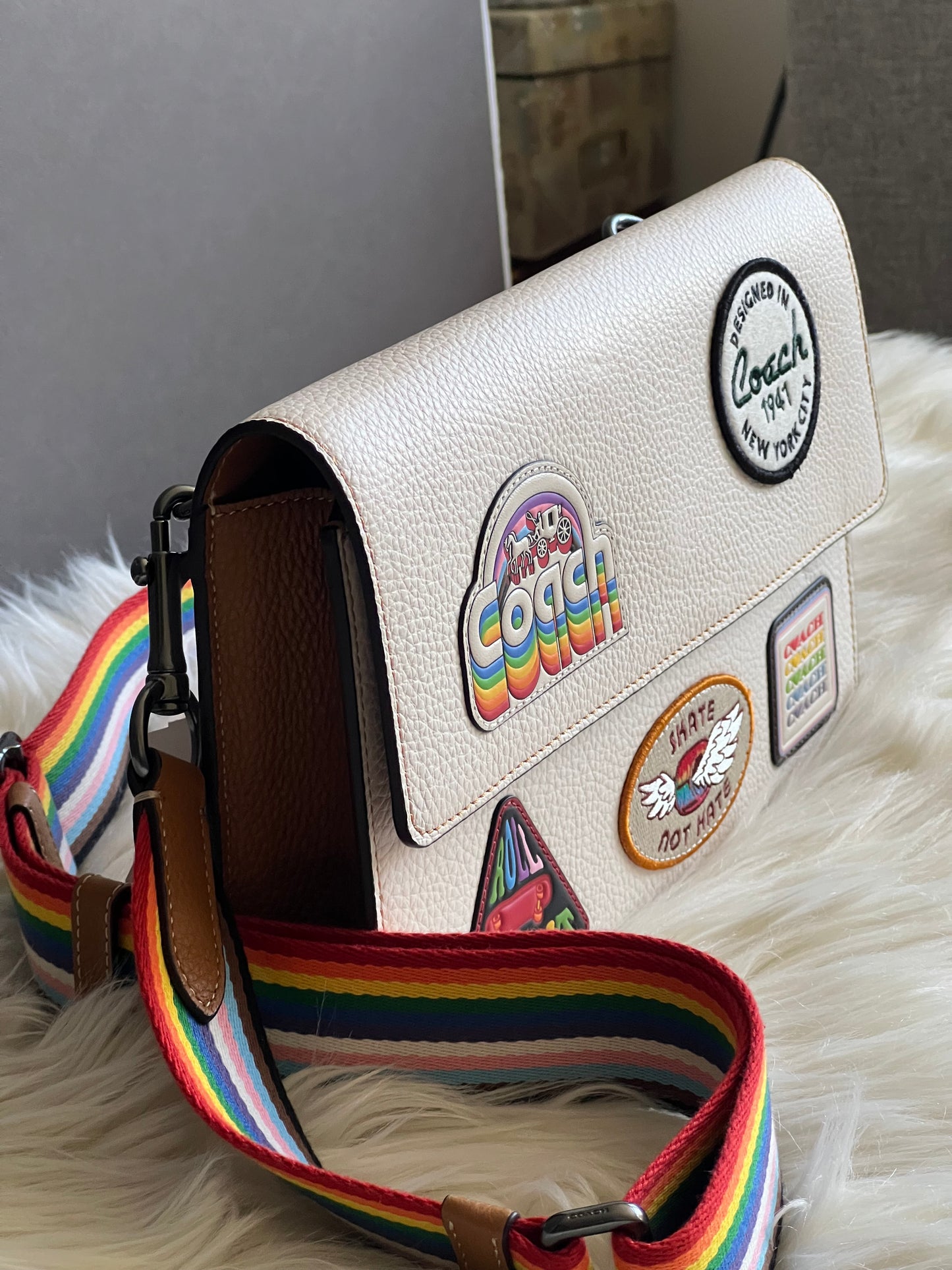 Coach Turner Flap Crossbody with Patches