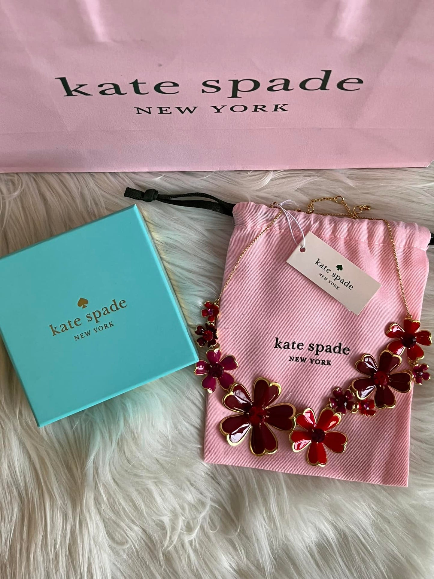 Kate Spade Blushing Blooms Statement Necklace