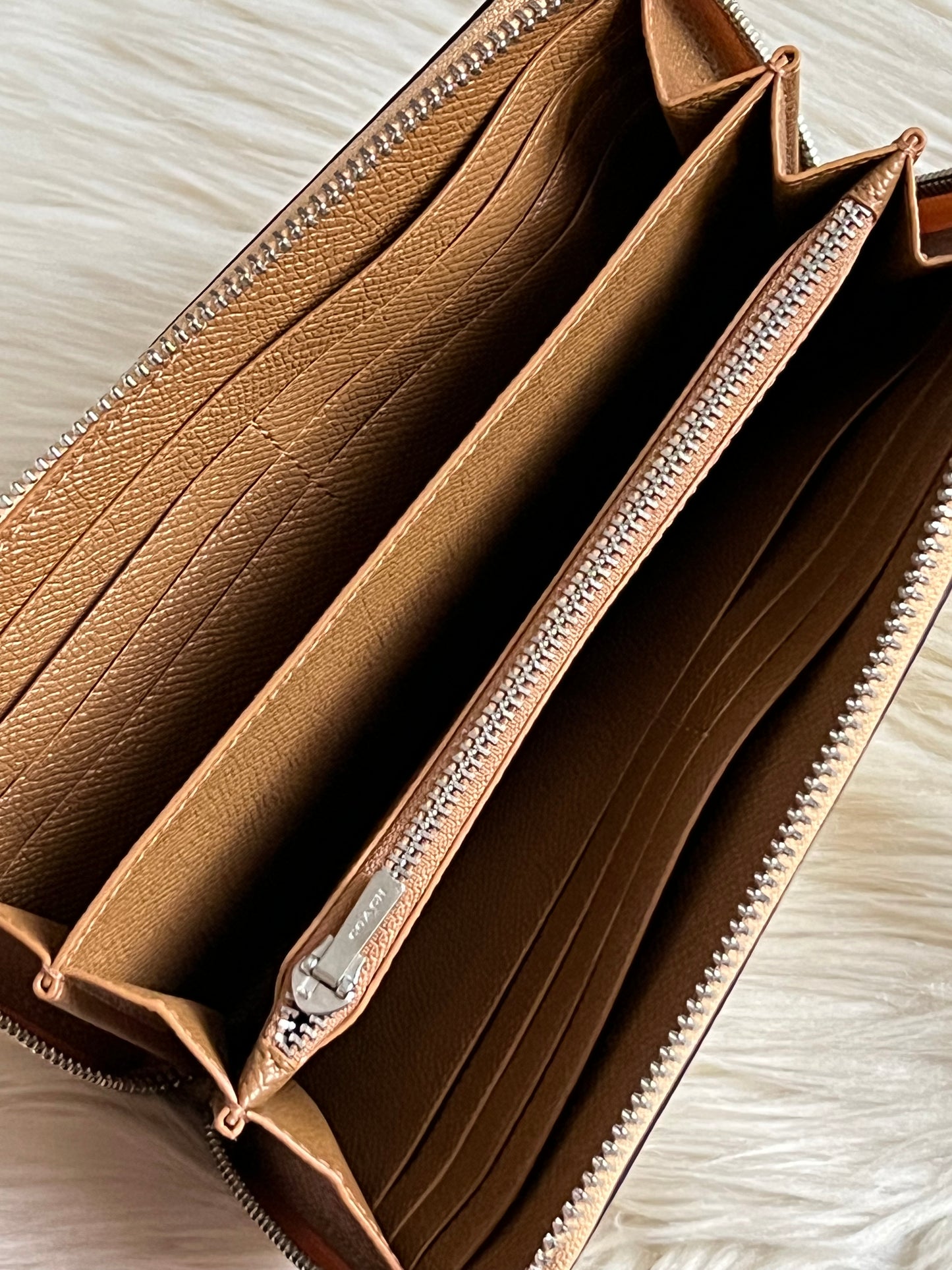 Coach Long Zip Around Wallet
