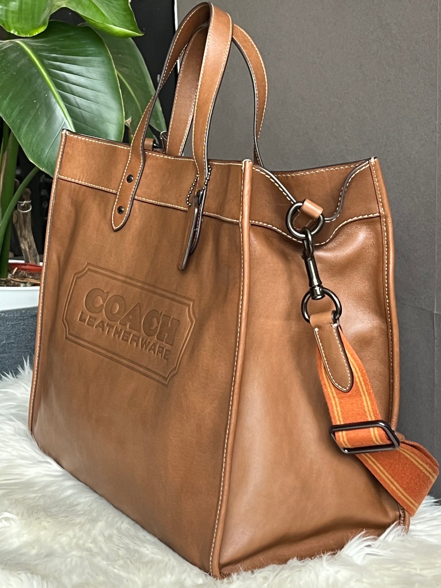 Coach Field Tote 40 with Coach Badge