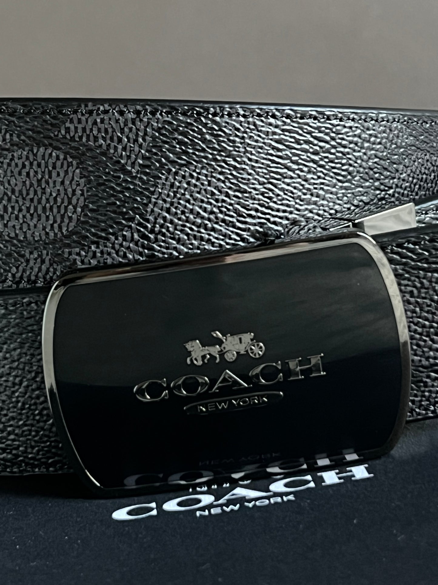 Plaque Buckle Cut To Size Reversible Belt