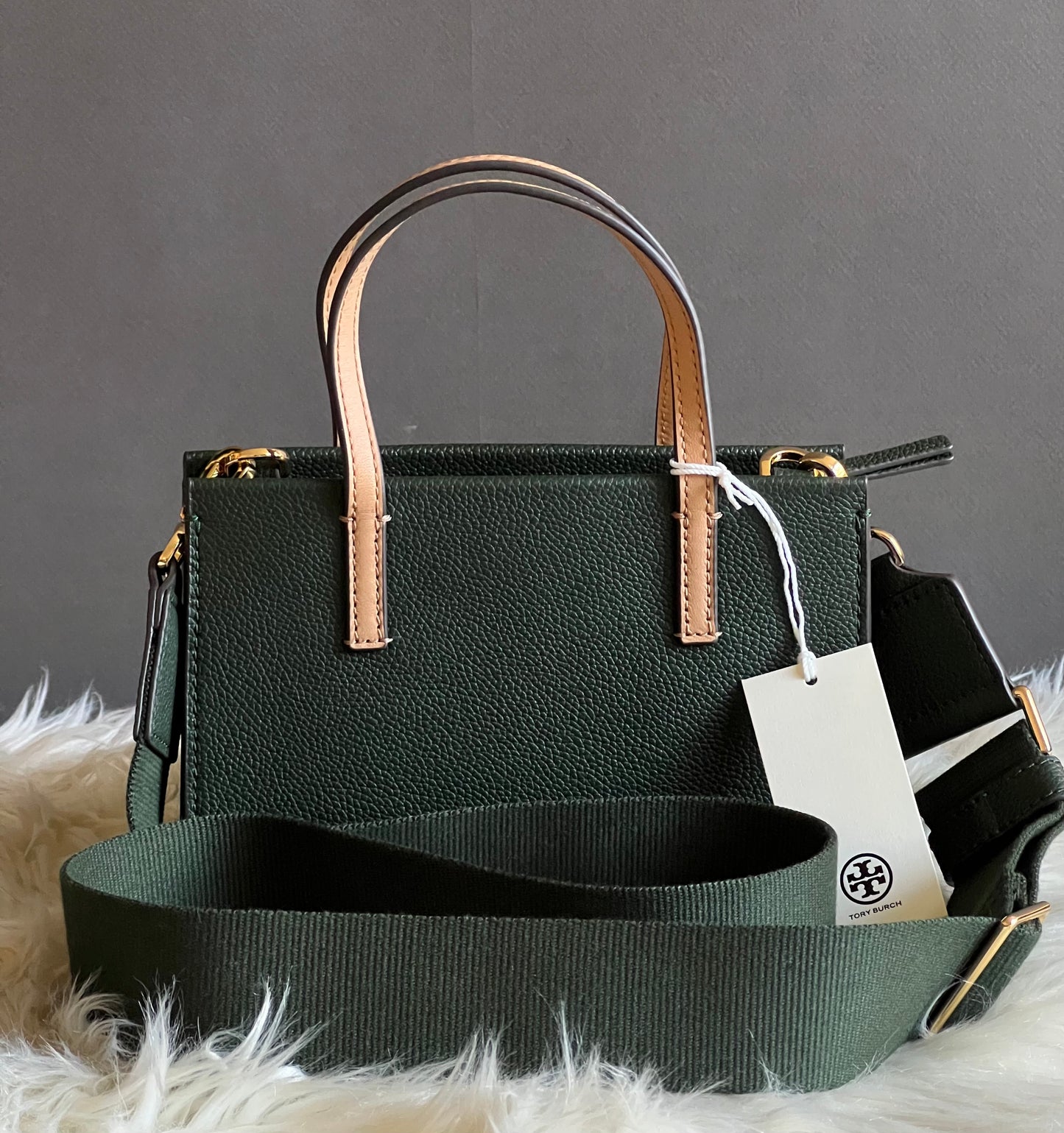 Tory Burch Blake Mixed Material Mini Tote