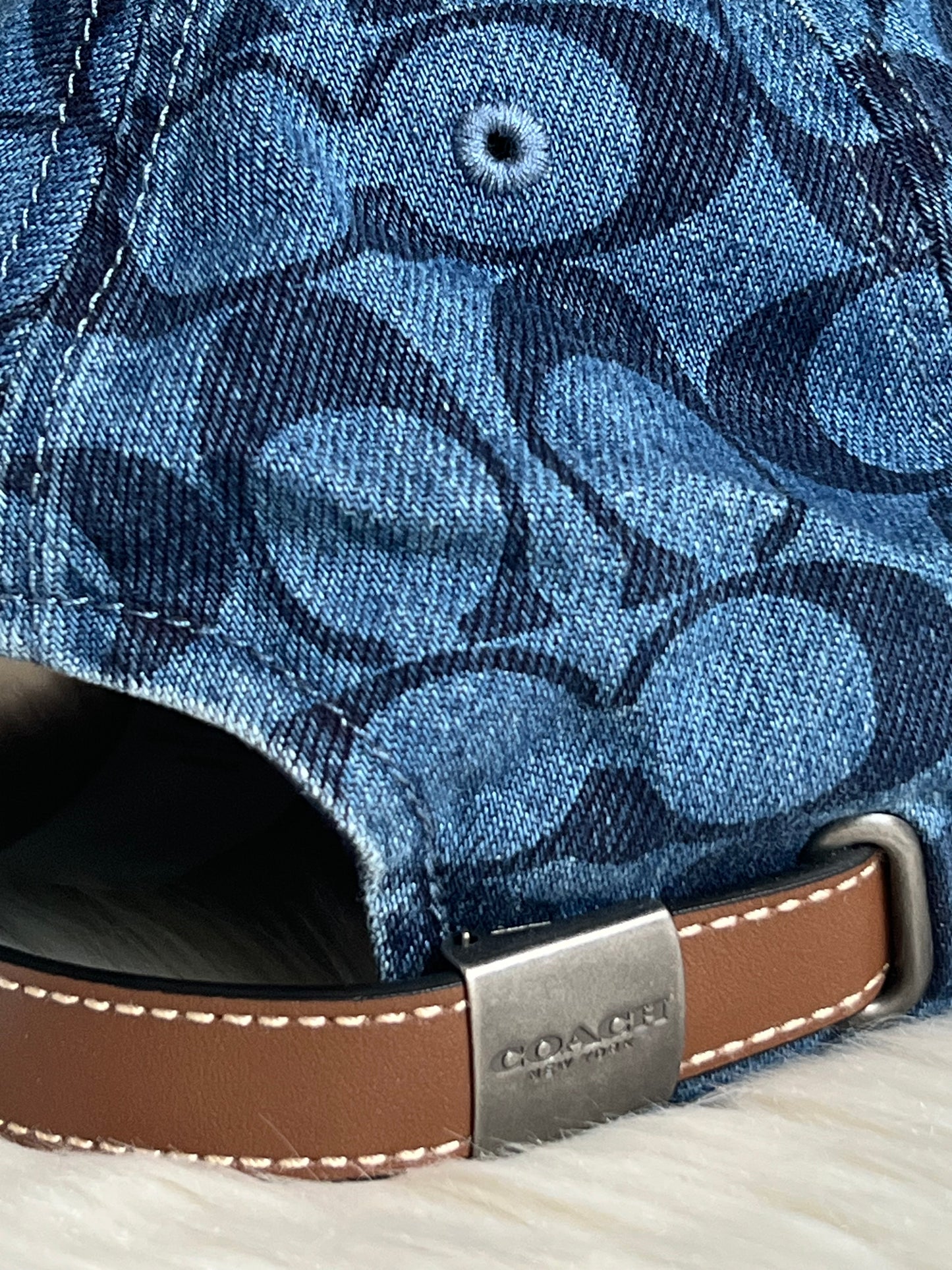 Coach Signature Denim Cap