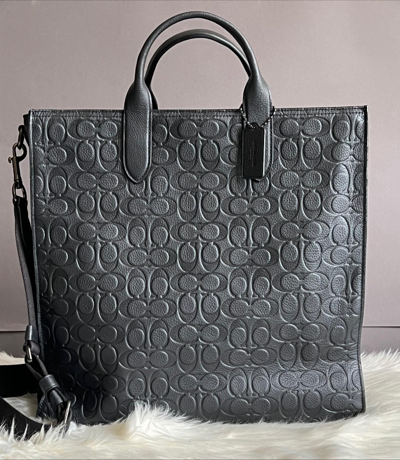 Coach Gotham Tall Tote in Signature Leather