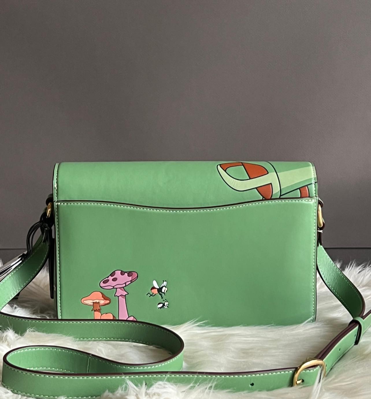 Disney X Coach Studio Shoulder Bag with Mickey Mouse and Watering Can