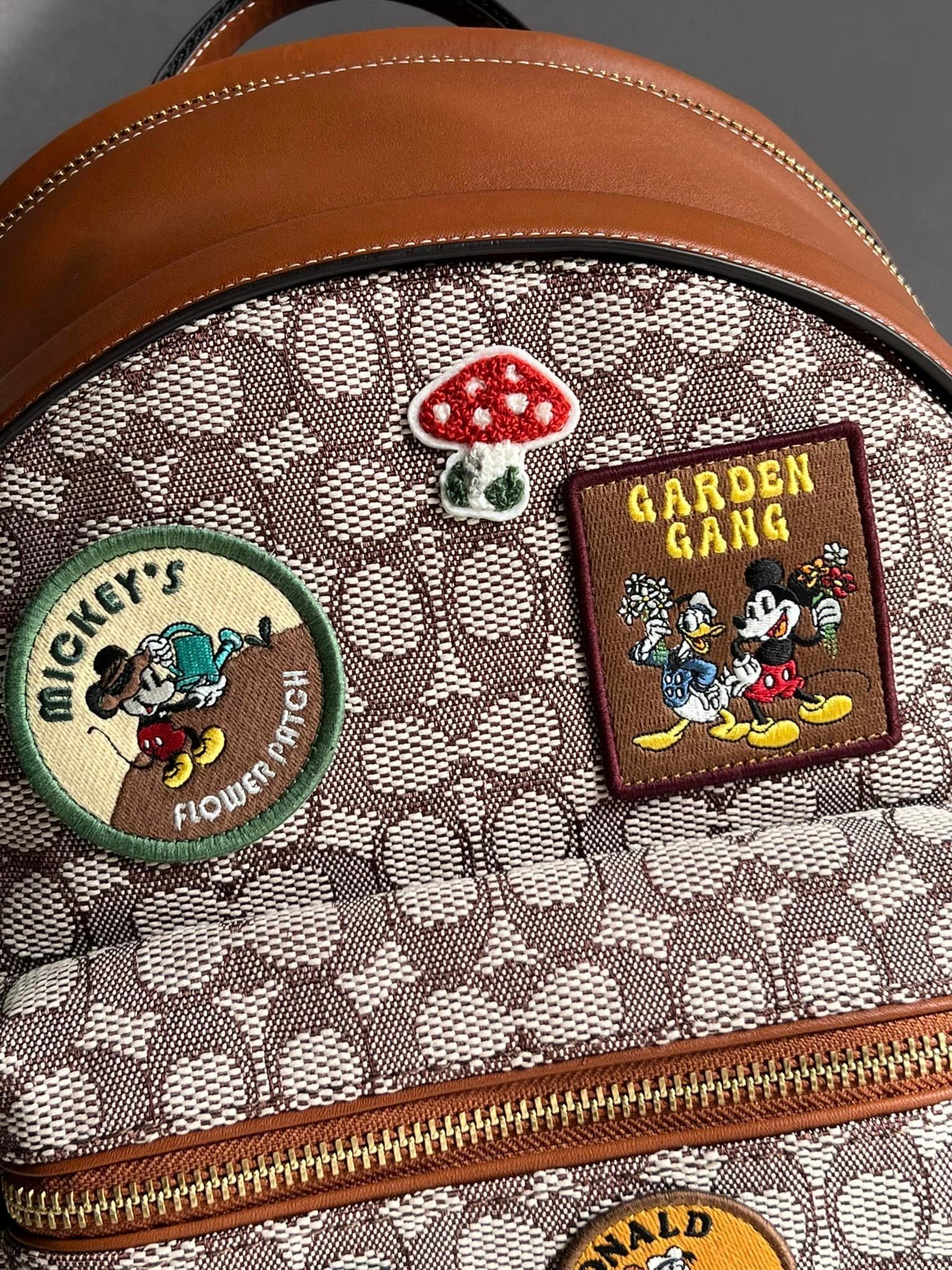 Disney X Coach Charter Backpack in Signature Textile Jacquard with Patches