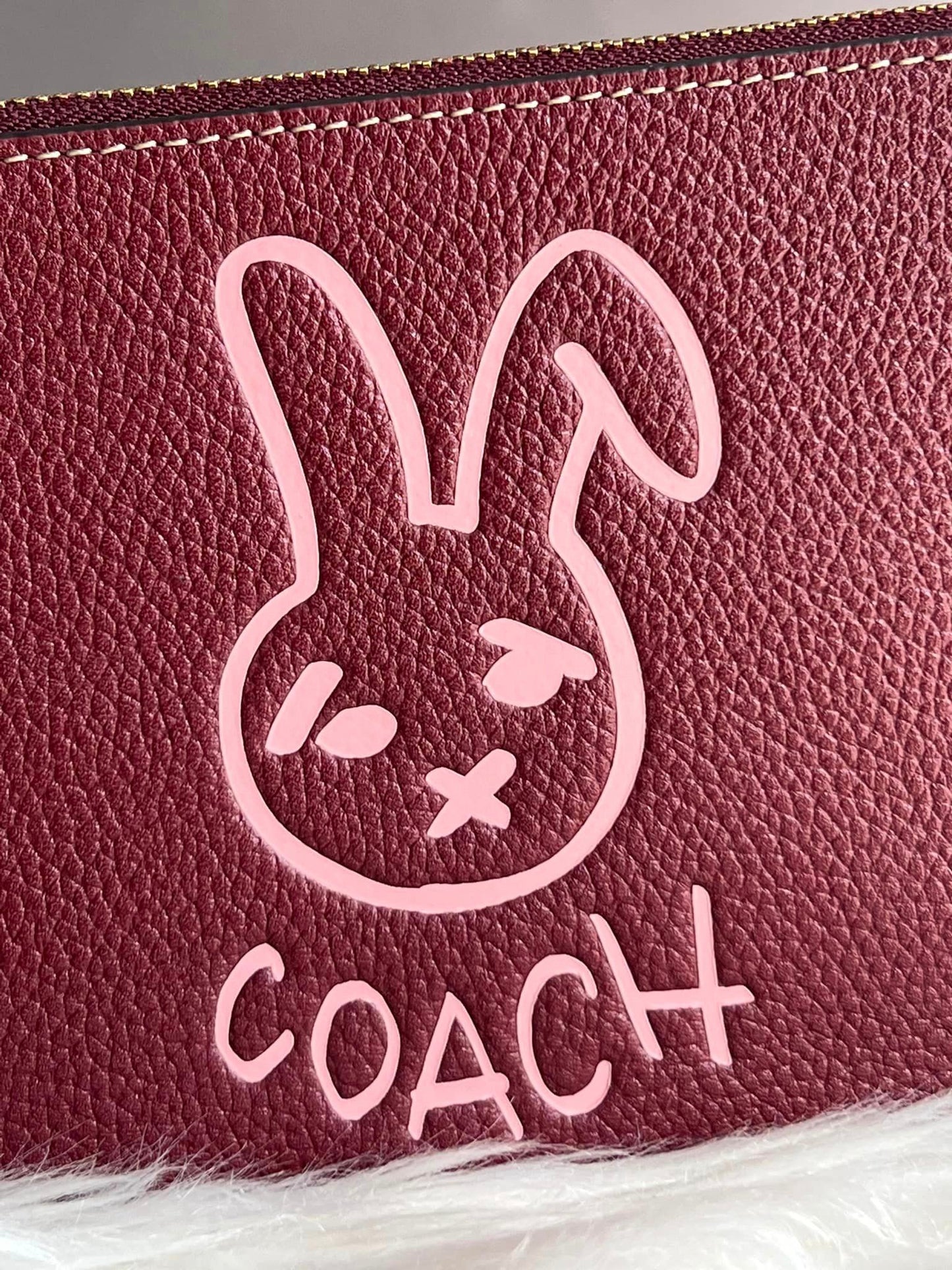 Coach Lunar New Year Small Wristlet with Rabbit