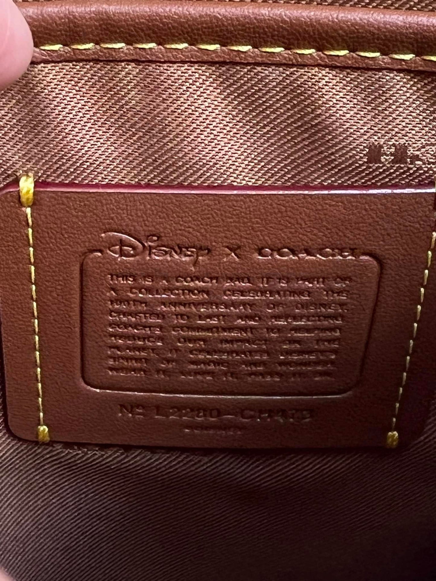 Disney X Coach Kitt Messenger Crossbody in Regenerative Leather with Minnie Mouse