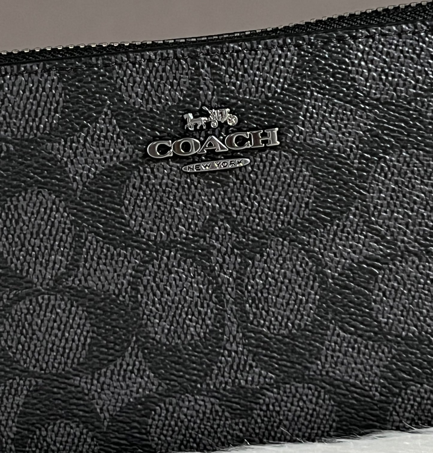 Coach Long Zip Around Wallet In Signature Canvas