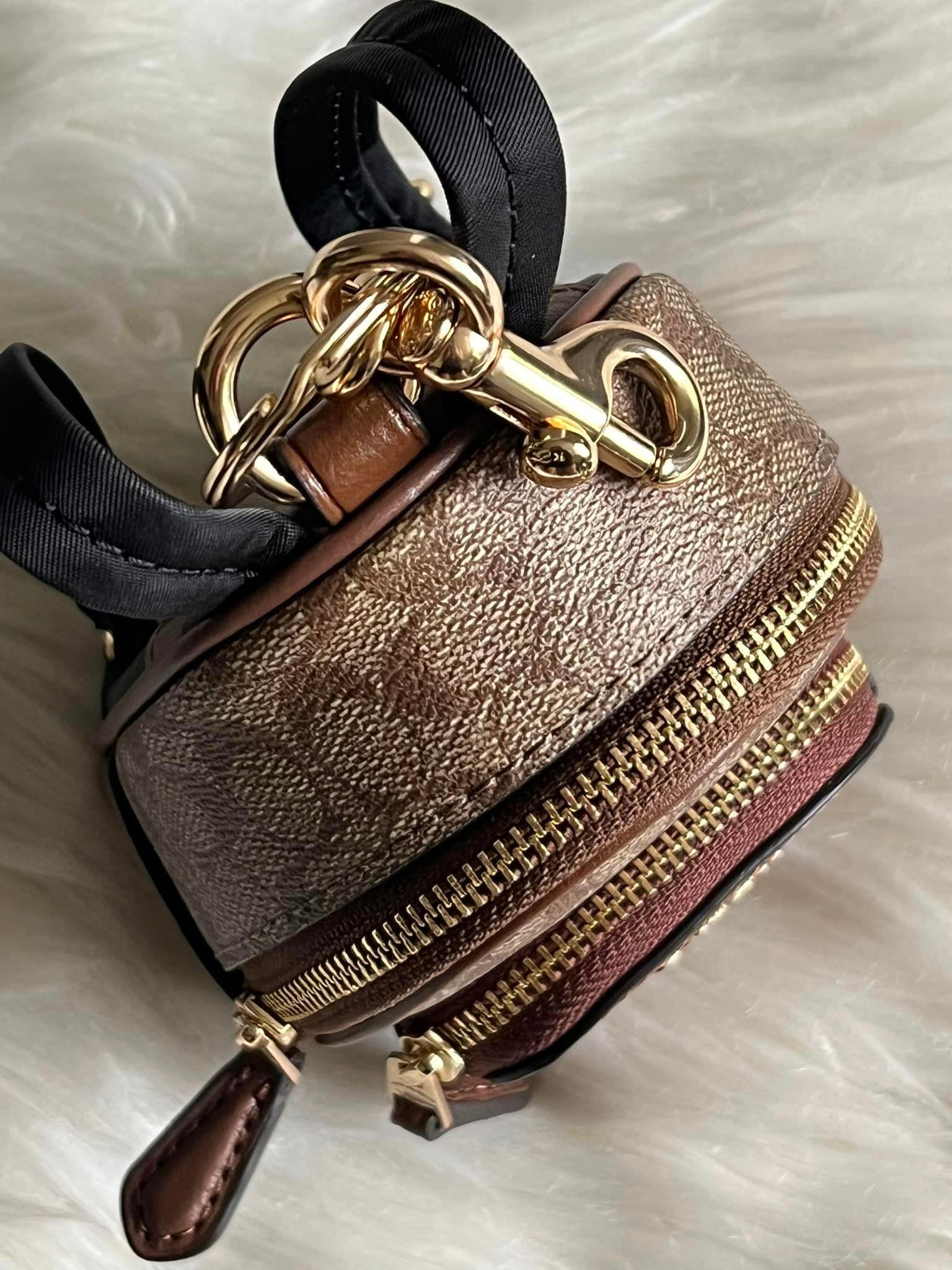 coach backpack bag charm Coach Mini Court Backpack Bag Charm in Signature Canvas – Club de Mode