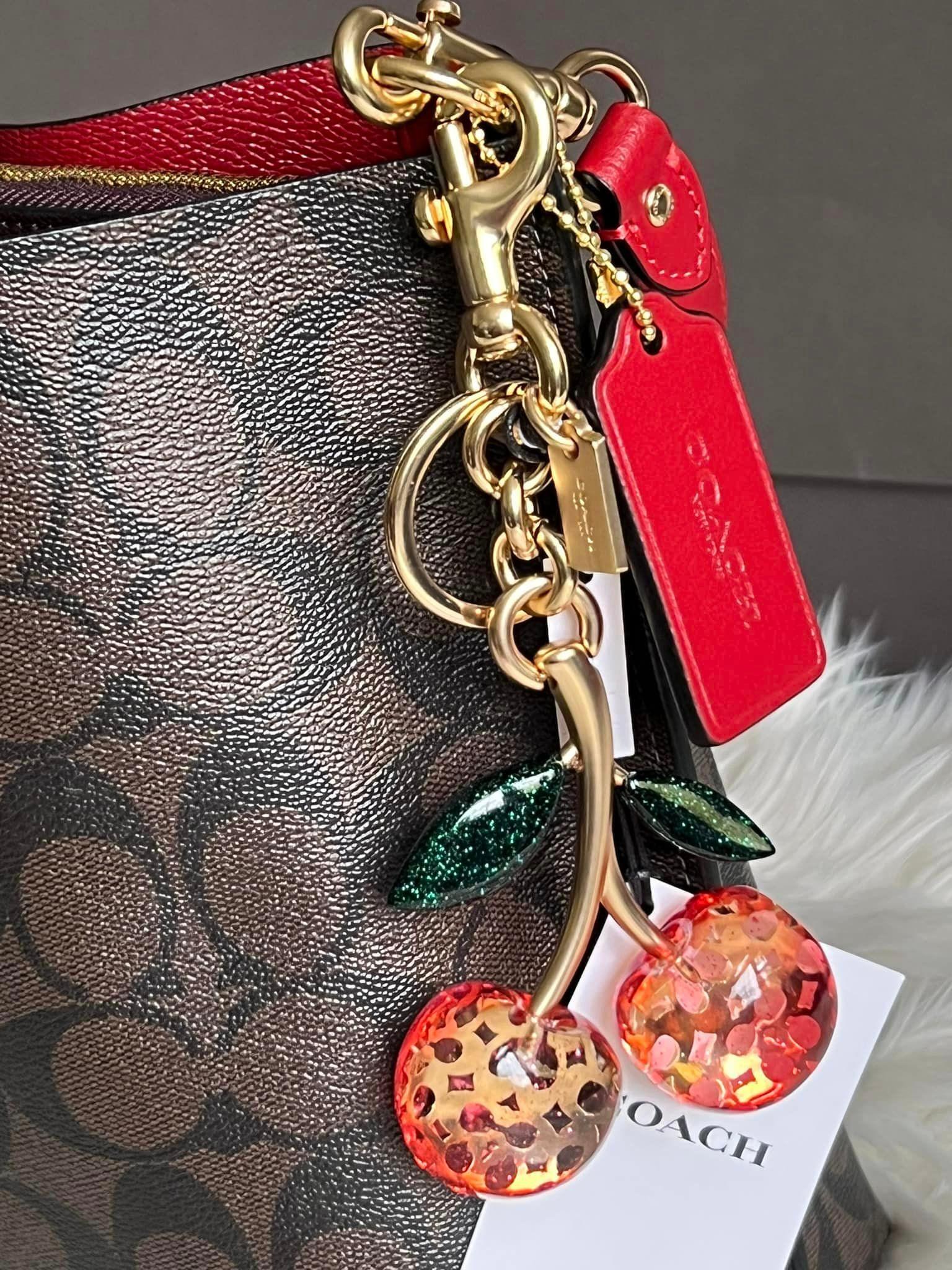 Coach Signature Cherry retailer Bag Charm