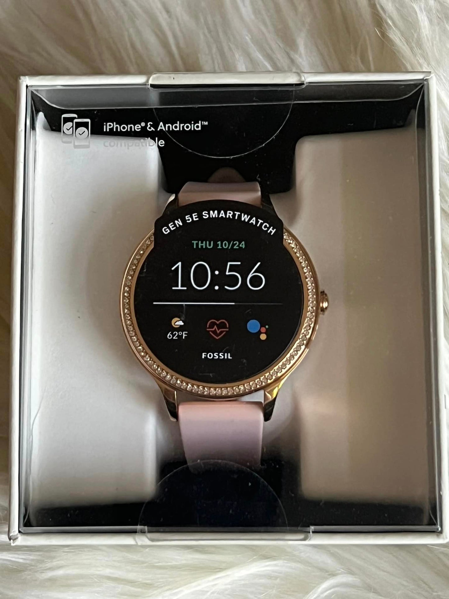 Fossil 5E Smartwatch Blush Silicone