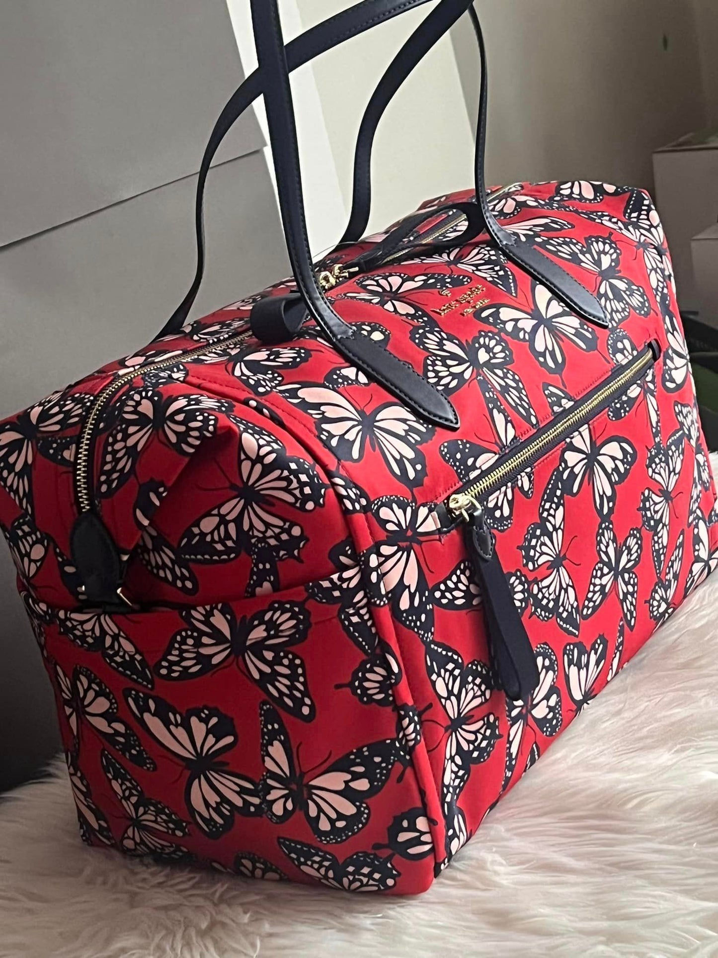 Kate Spade Chelsea Butterfly Print Weekender