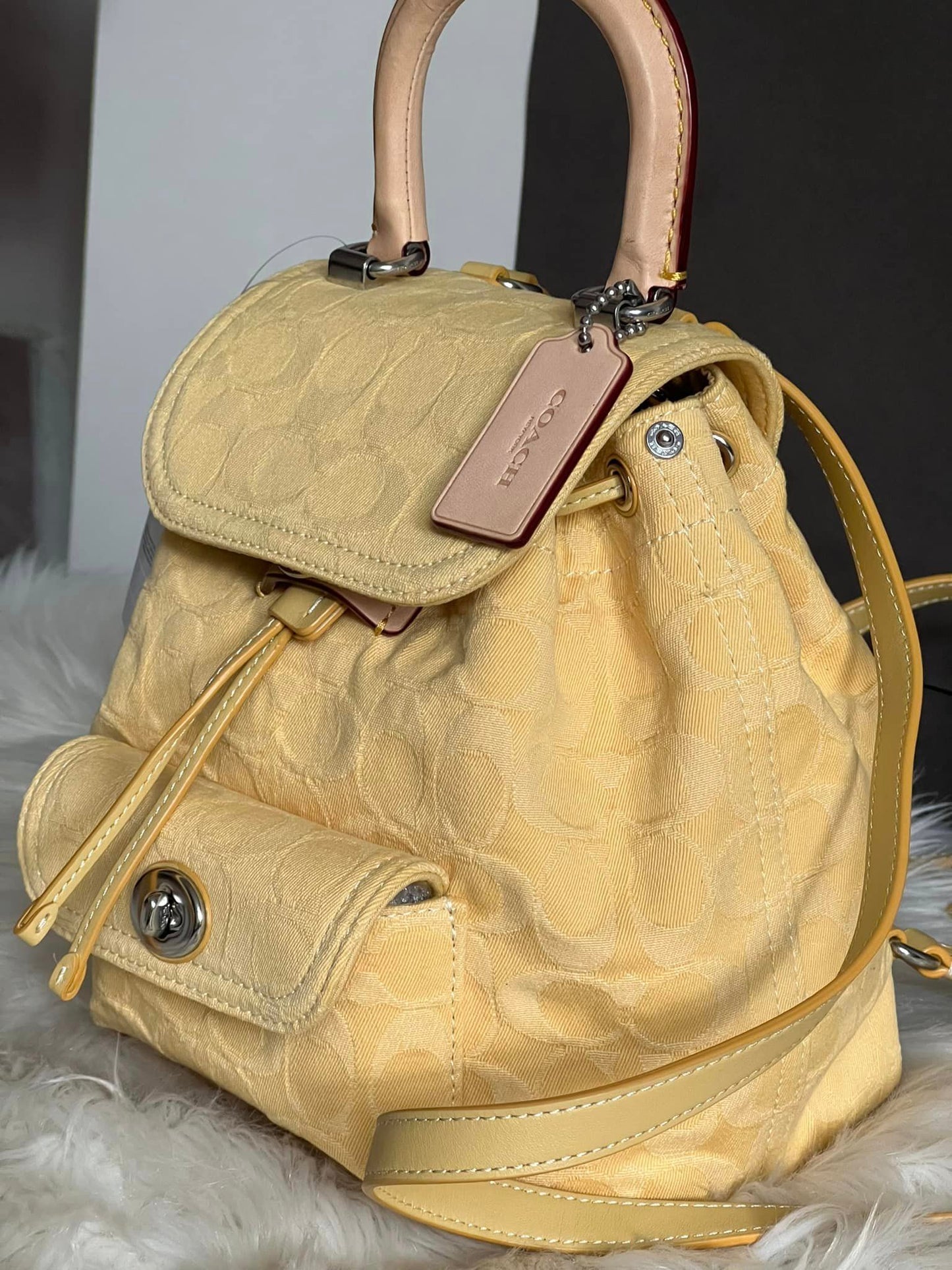 Coach Riya Backpack 21 in Signature Denim