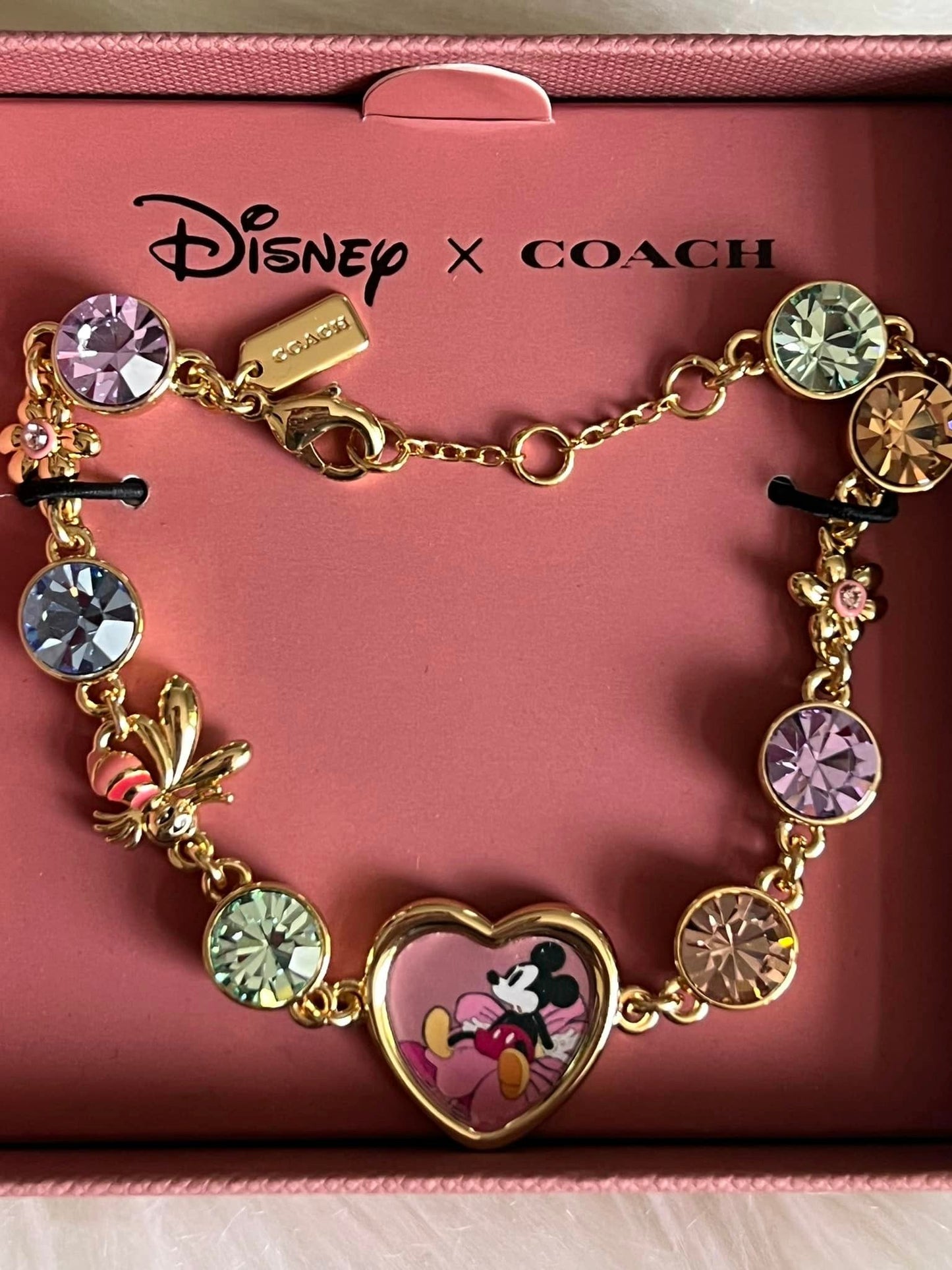 Disney X Coach Mickey Mouse Flower Bee Bracelet