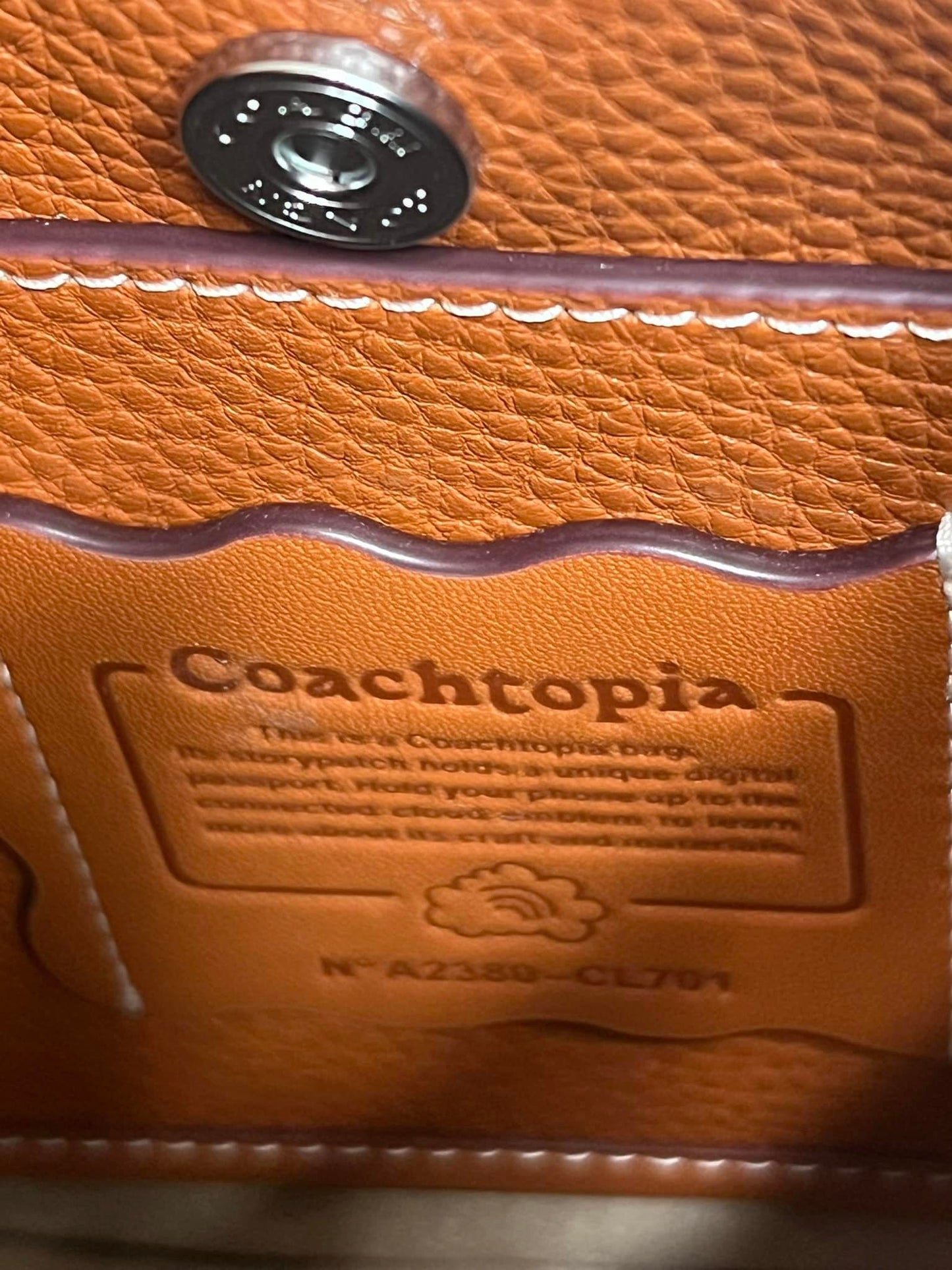 Coach Ergo Shoulder Bag in Coachtopia Leather with Upcrafted Scrap Binding