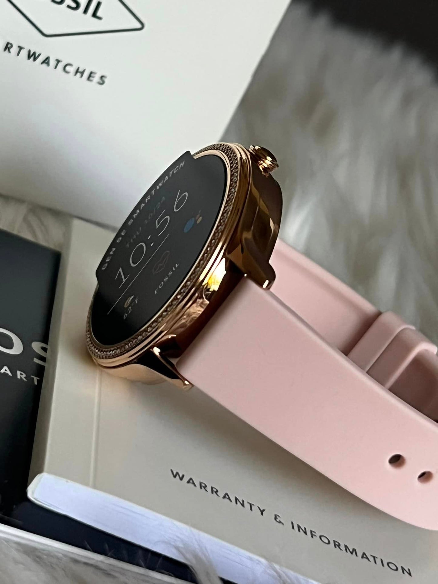 Fossil 5E Smartwatch Blush Silicone