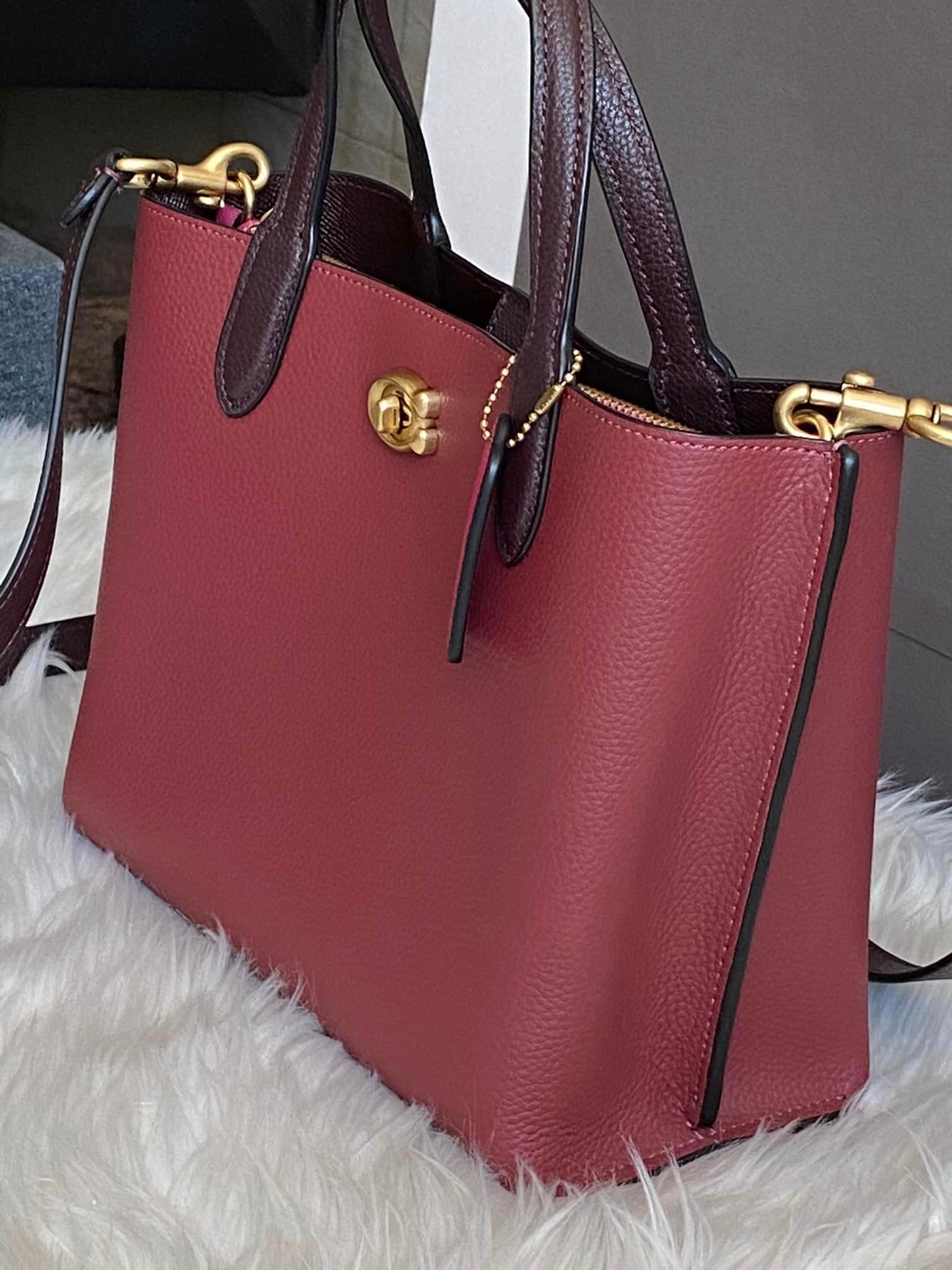 COACH Rae Tote In Colorblock in Red