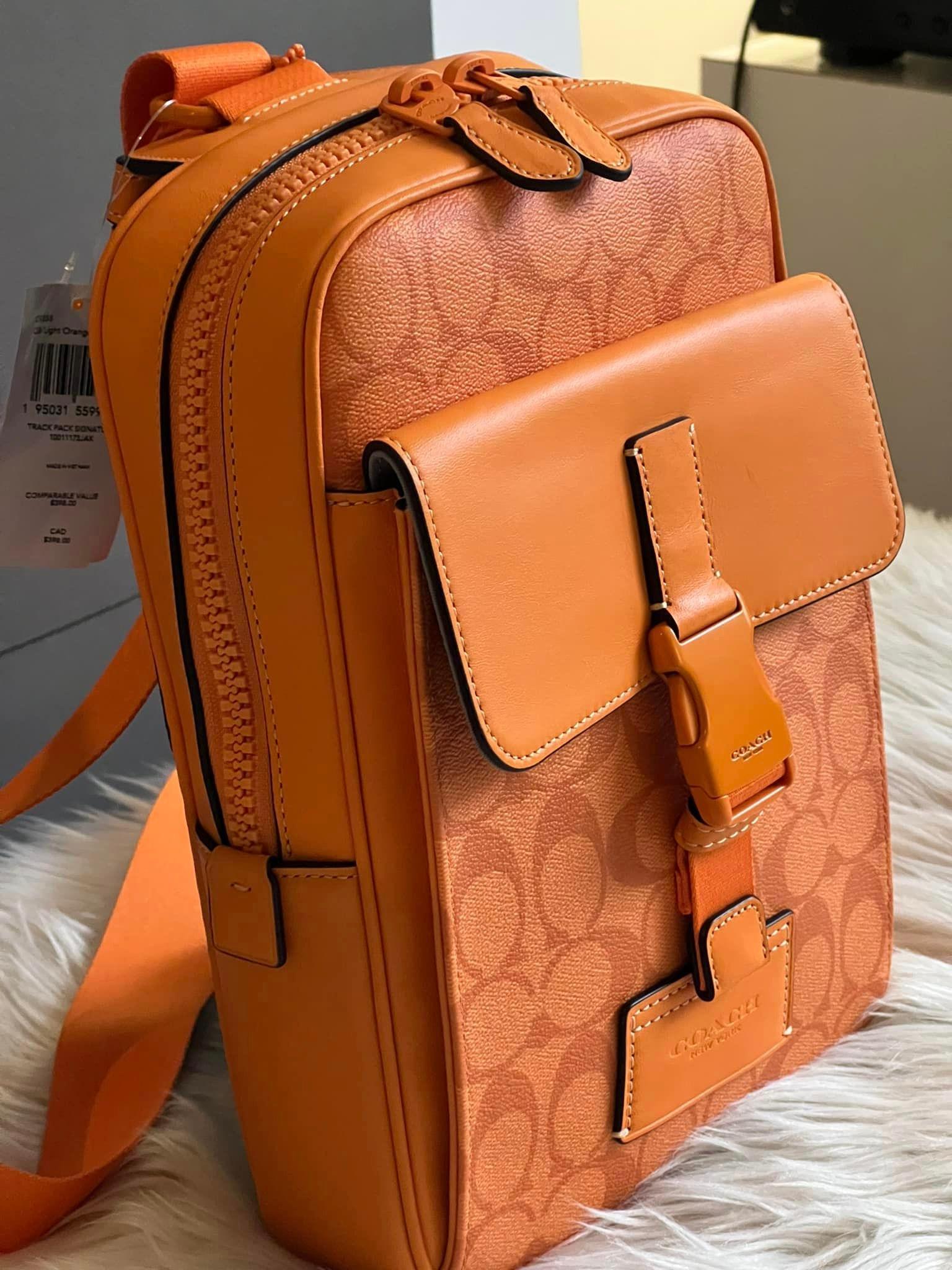 coach backpack track Coach Track Pack in Signature Canvas – Club de Mode