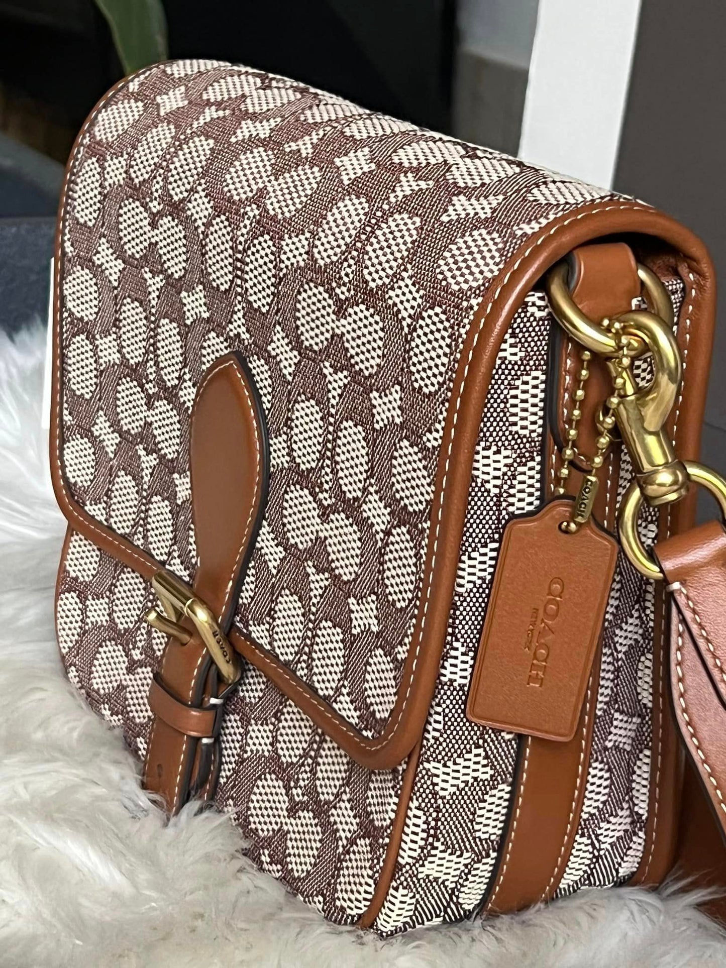 Coach Frankie Crossbody in Signature Textile Jacquard