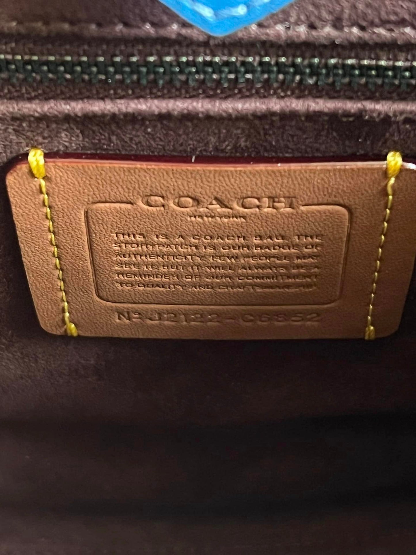 Coach Field Tote 22 with Colorblock Quilting and Coach Badge