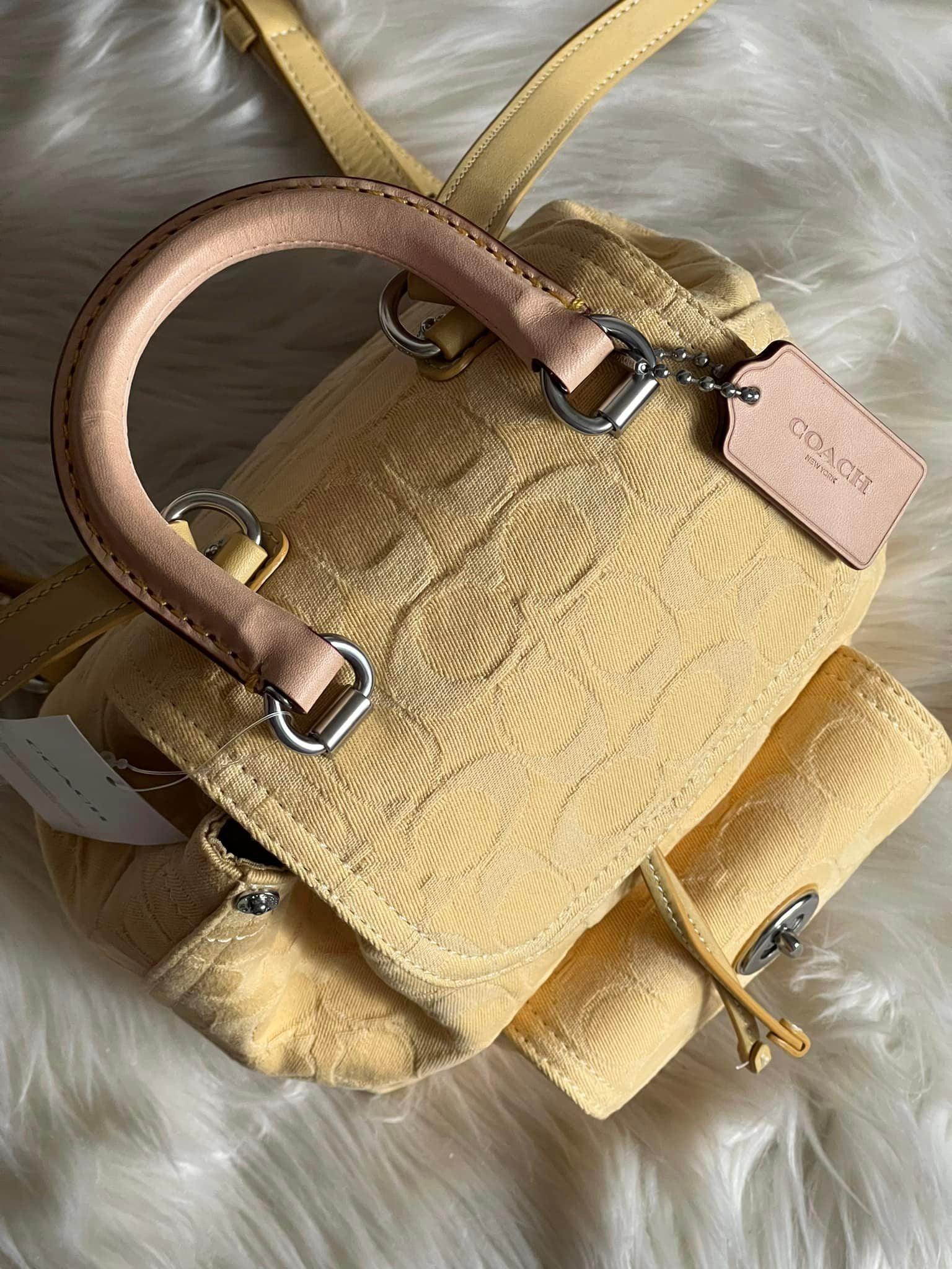 coach denim riya backpack Coach Riya Backpack 21 in Signature Denim – Club de Mode