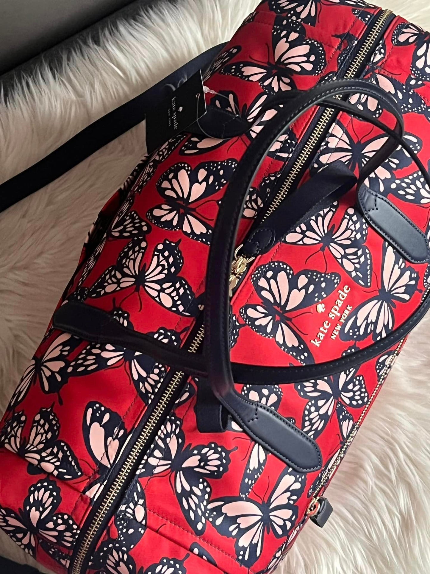 Kate Spade Chelsea Butterfly Print Weekender