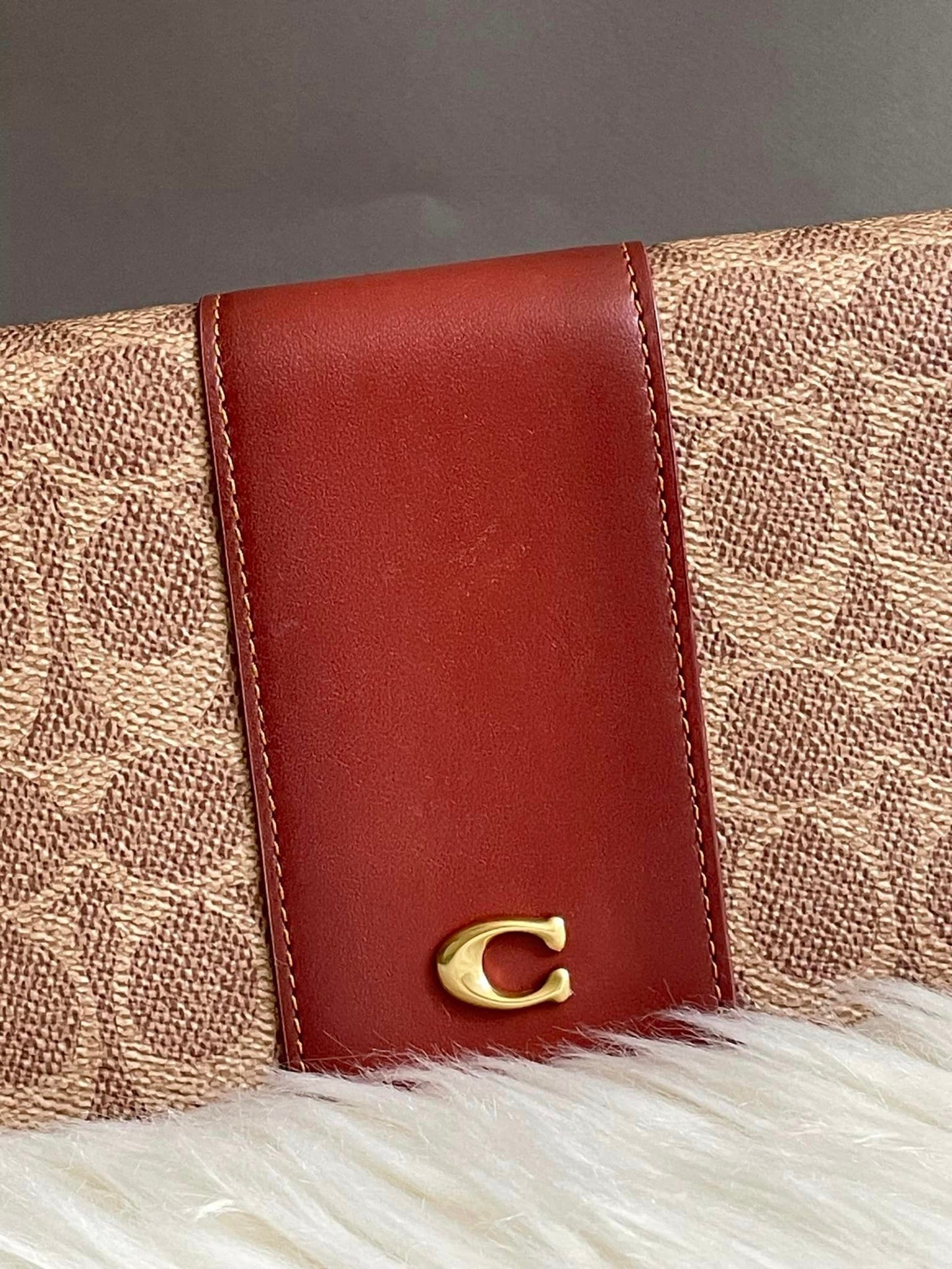 Coach Slim Wallet in Signature Canvas