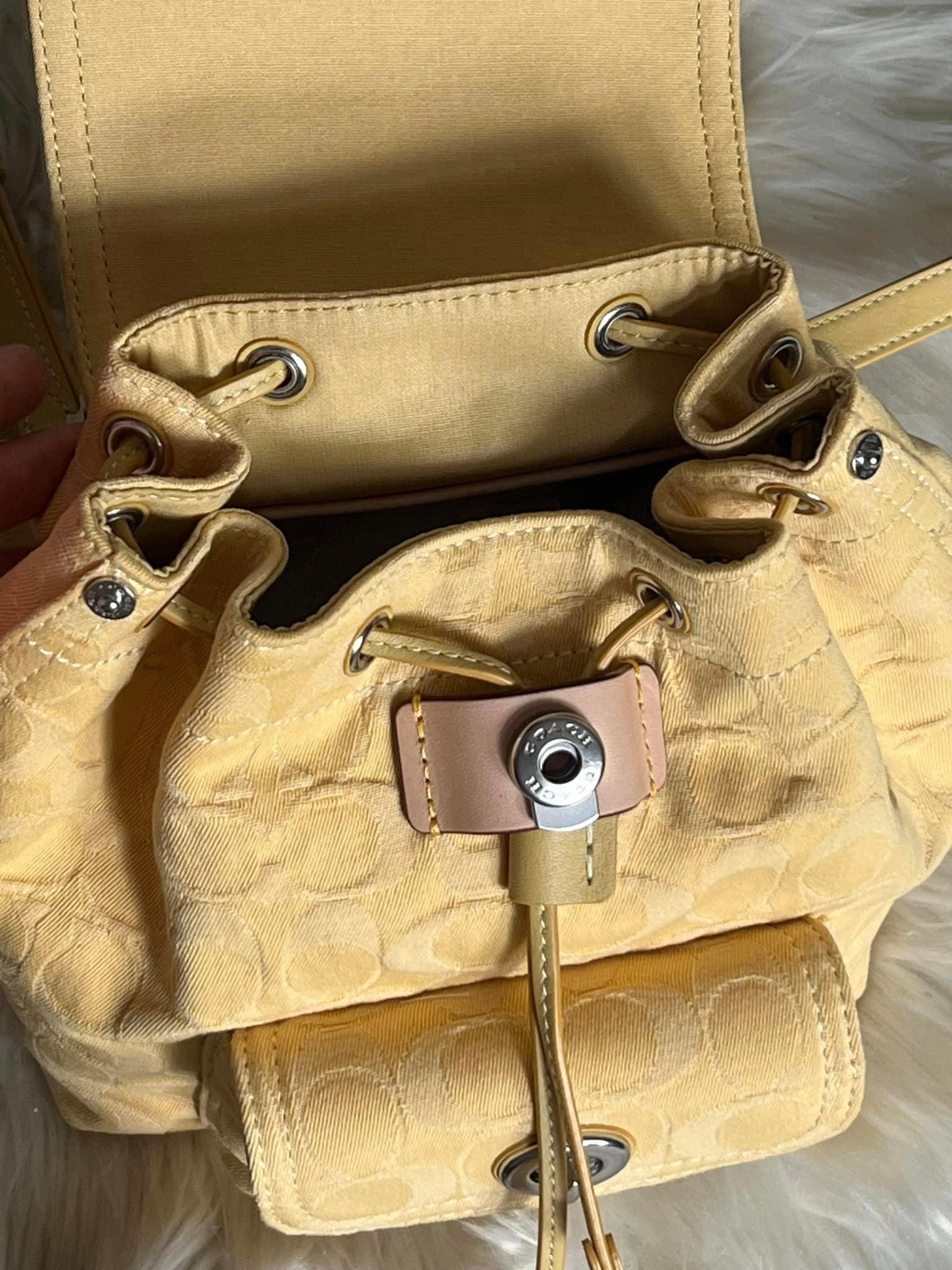 coach denim riya backpack Coach Riya Backpack 21 in Signature Denim – Club de Mode