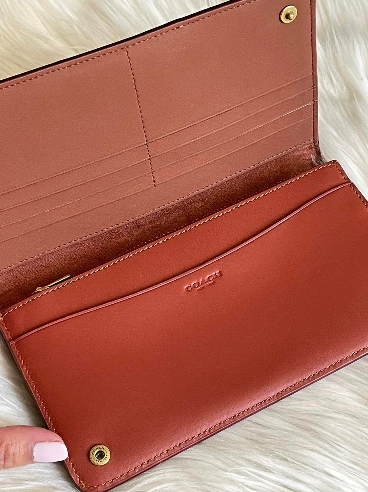 Coach Slim Wallet in Signature Canvas