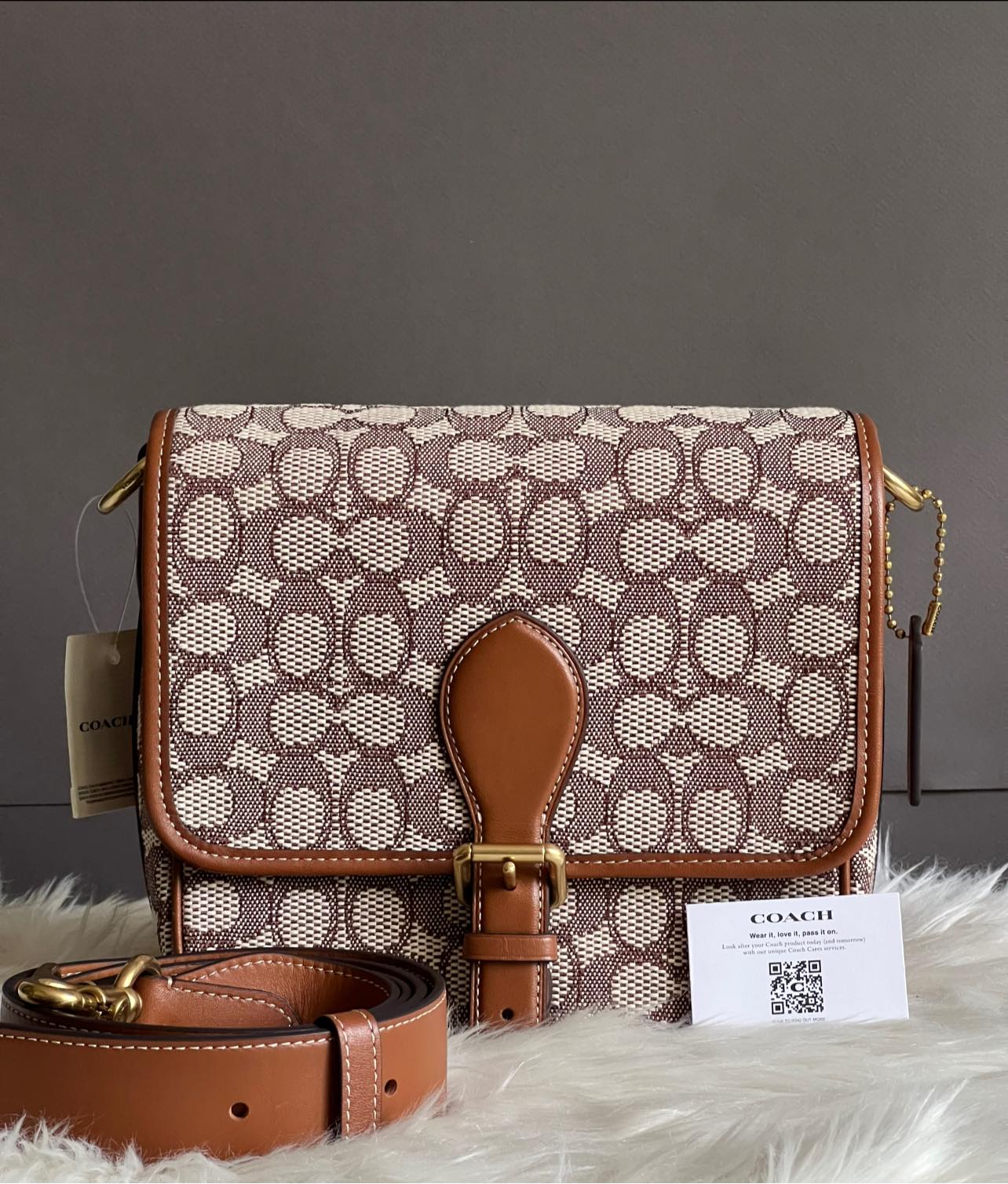 Coach Frankie Crossbody in Signature Textile Jacquard