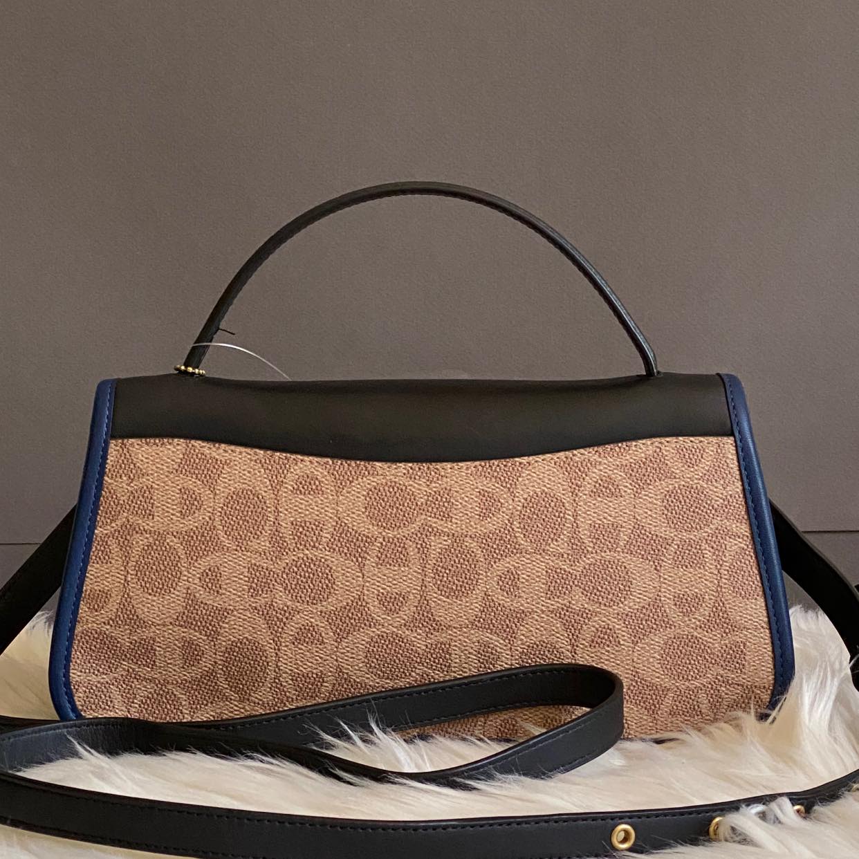 Coach X Champion Turnlock Clutch in Signature Canvas