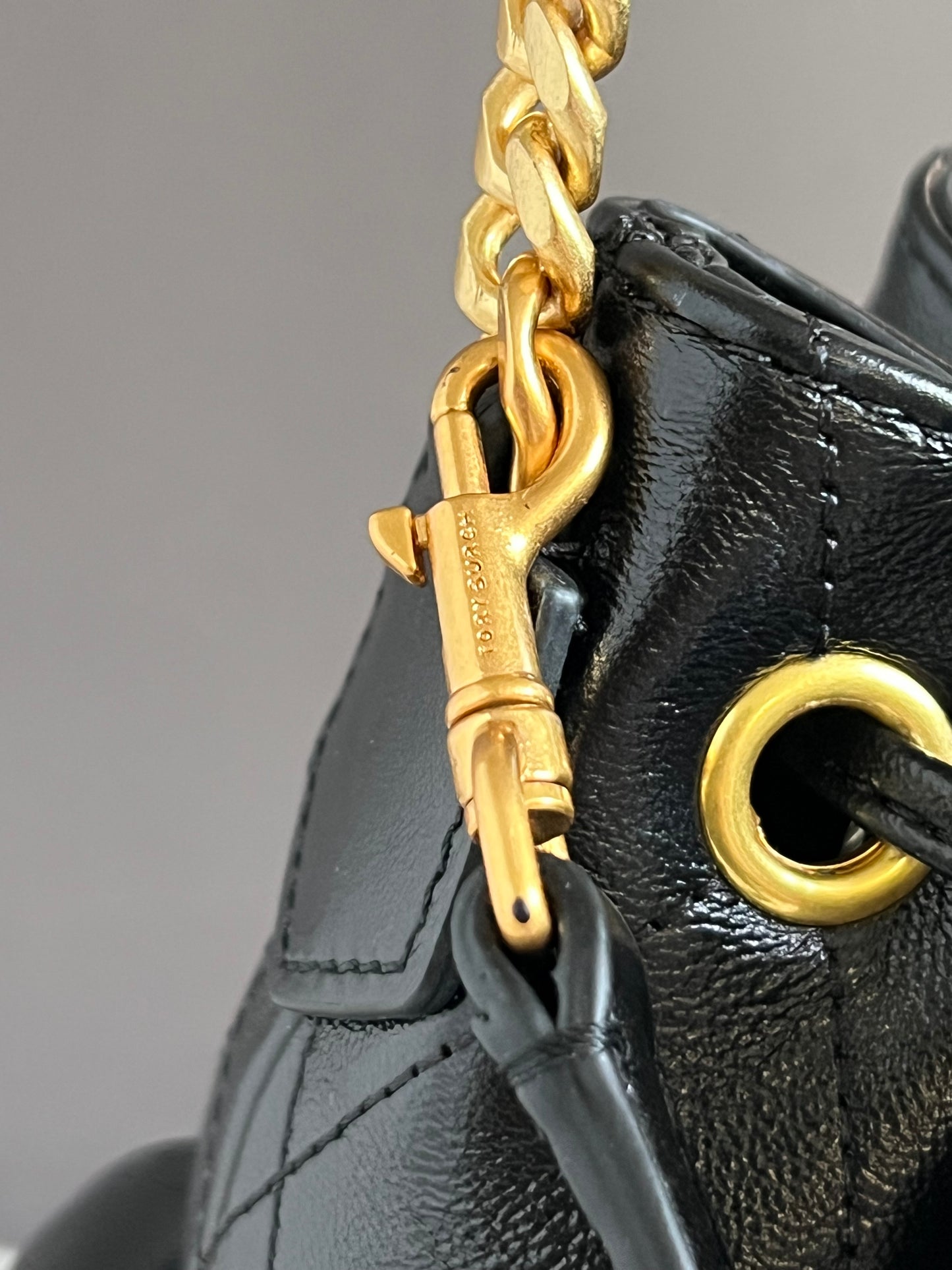 Tory Burch Charlie Quilted Drawstring Shoulder Bag