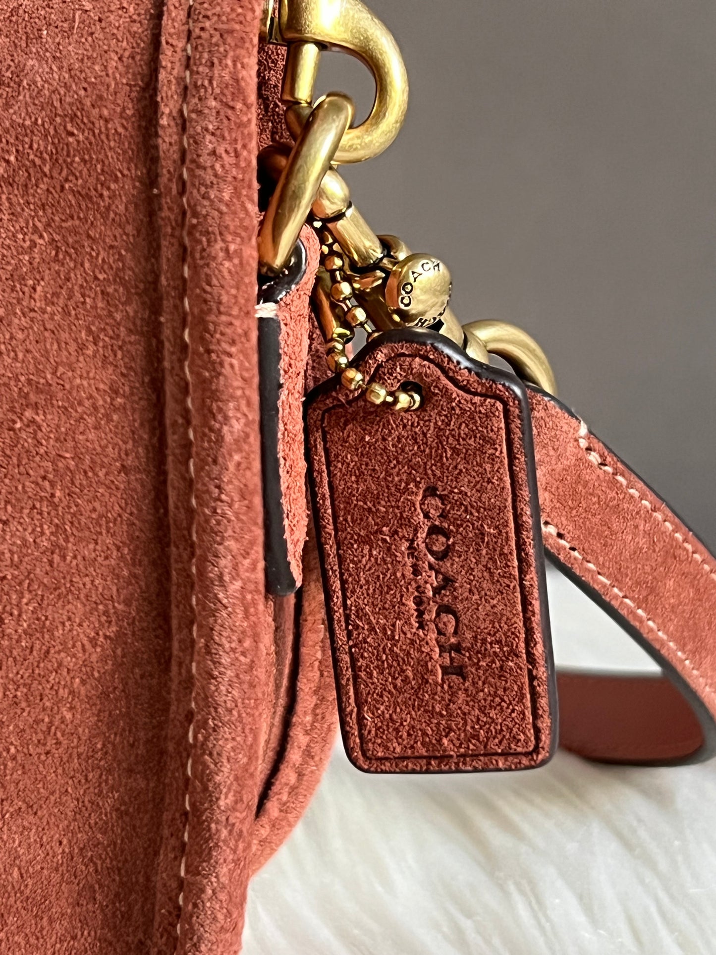 Coach Suede Waverly Bag