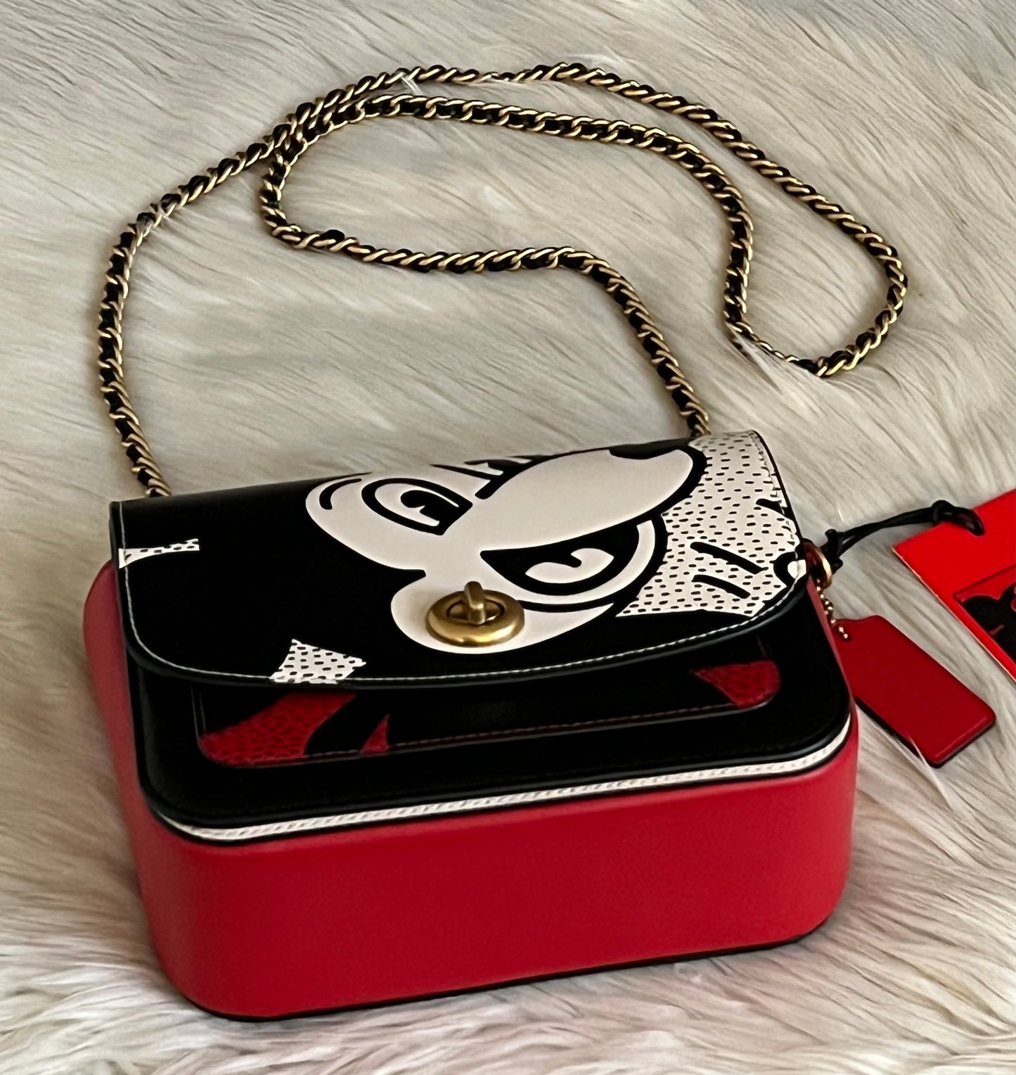 Coach Disney Mickey Mouse X Keith Haring Madison Shoulder Bag 19