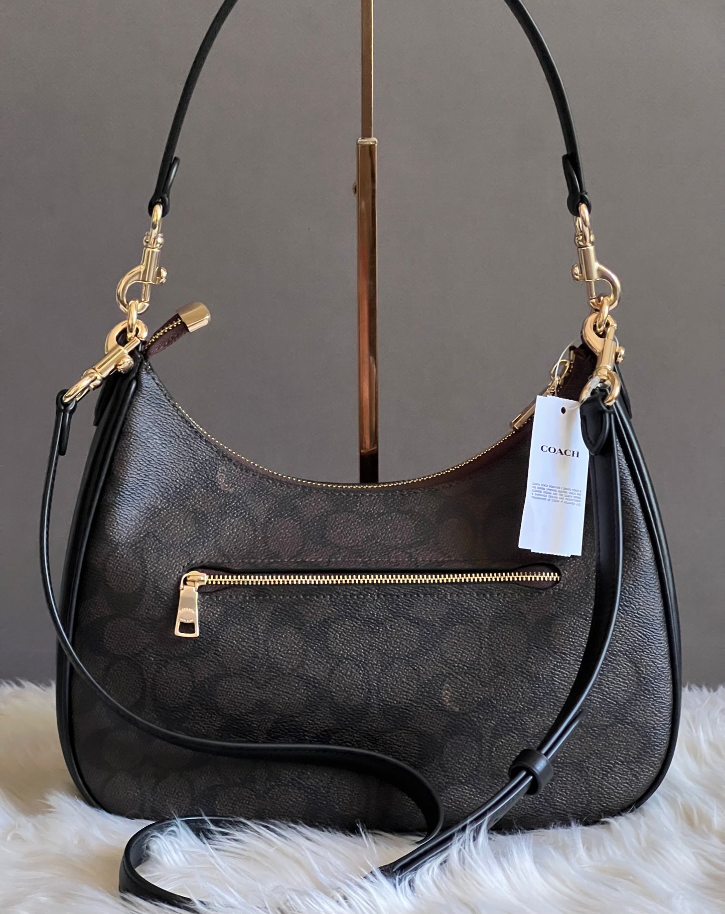 Coach Teri Hobo Bag in Signature Canvas