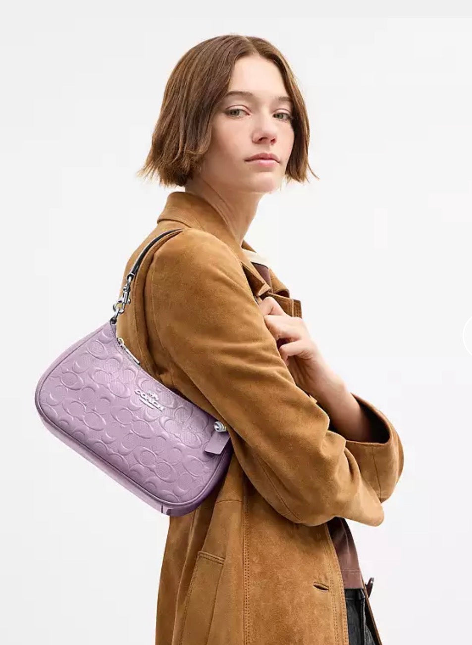 Coach Teri Shoulder Bag In Signature Leather With Heart Charm