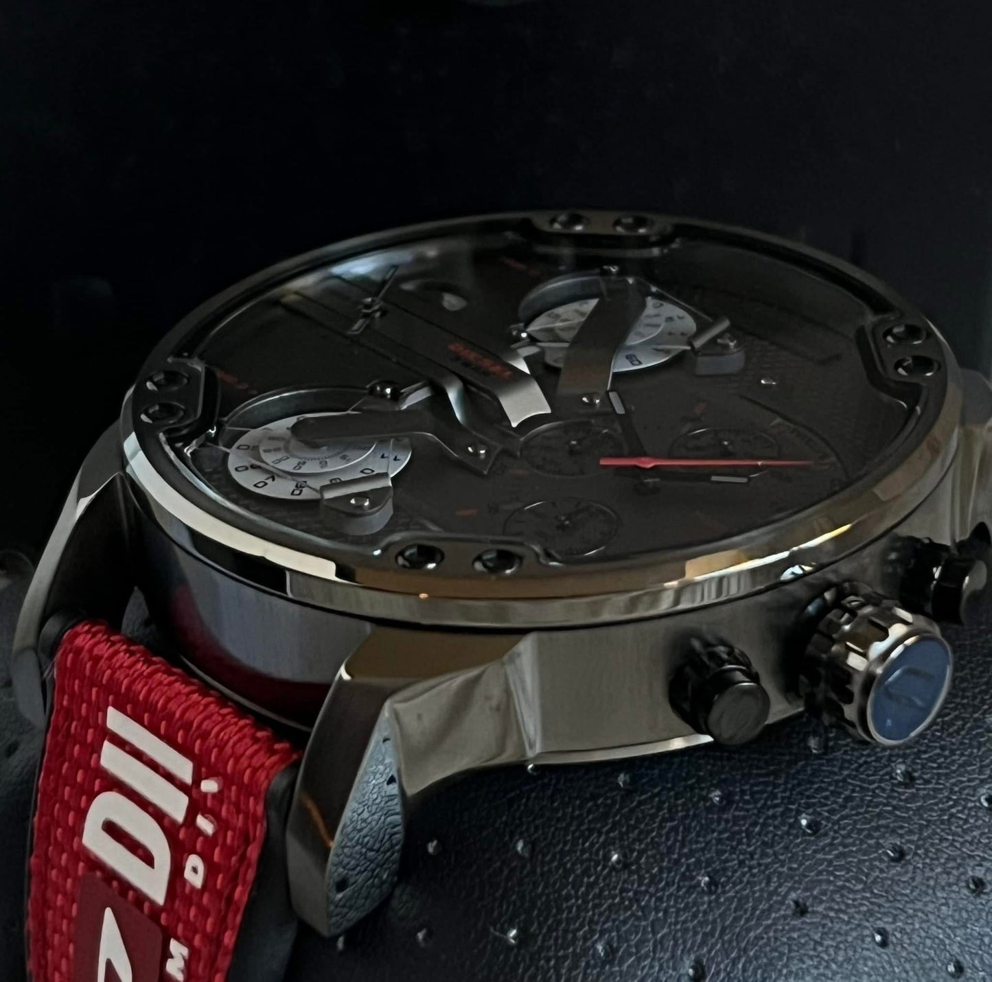 Diesel Men’s Mr. Daddy 2.0 Chronograph Red Nylon Watch