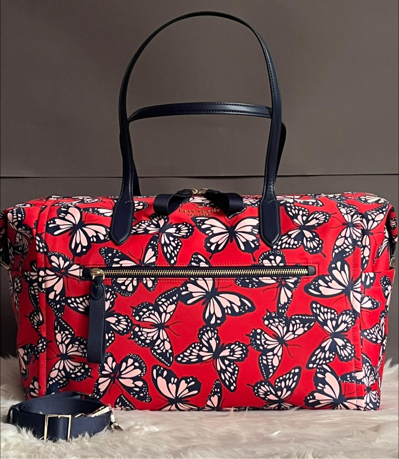 Kate Spade Chelsea Butterfly Print Weekender