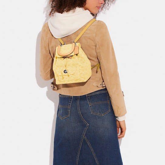 Coach Riya Backpack 21 in Signature Denim