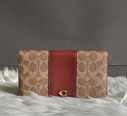 Coach Slim Wallet in Signature Canvas