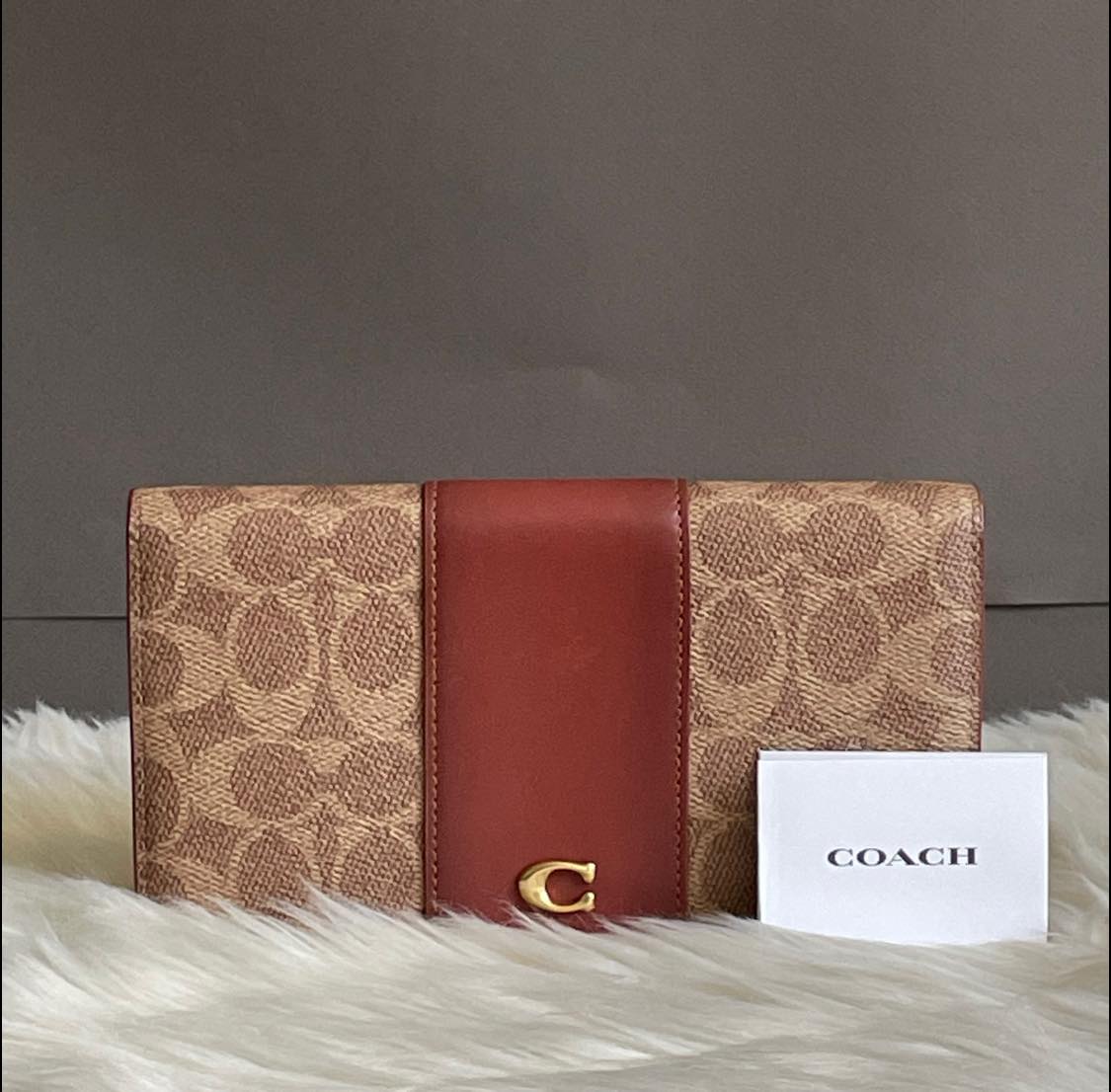 Coach Slim Wallet in Signature Canvas