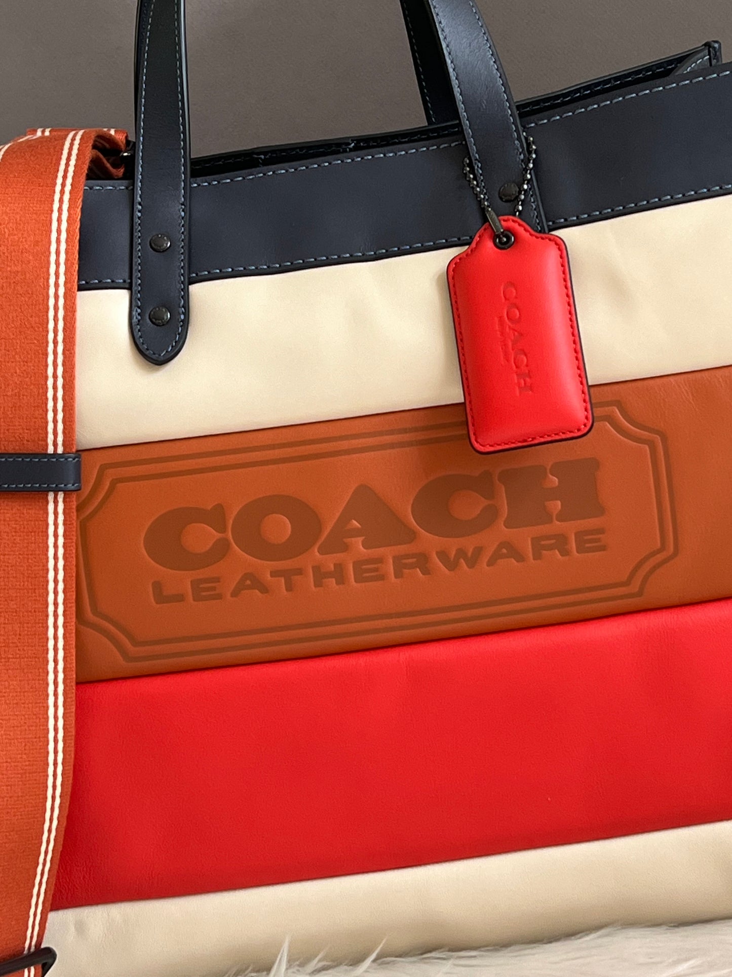 Coach Field Tote 40 with Pieced Quilting