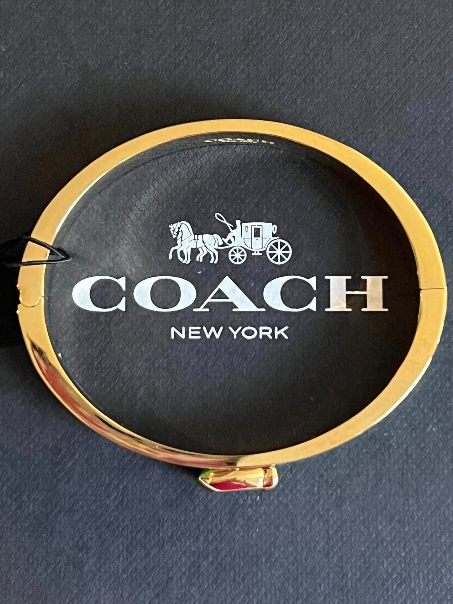 Coach Signature Push Hinged Bangle