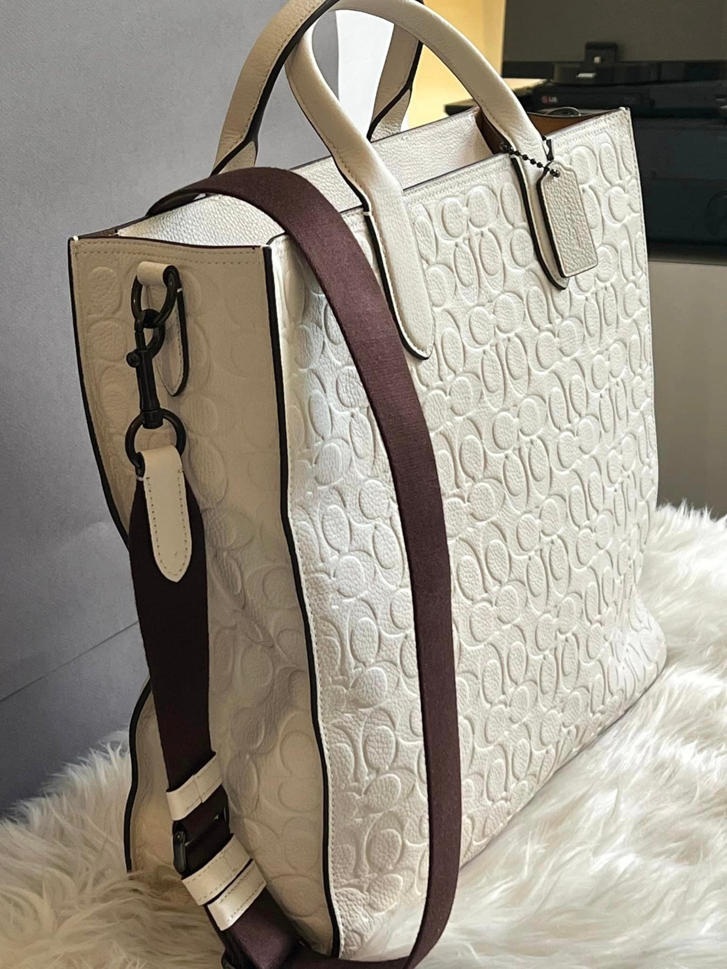 Coach Gotham Tall Tote in Signature Leather