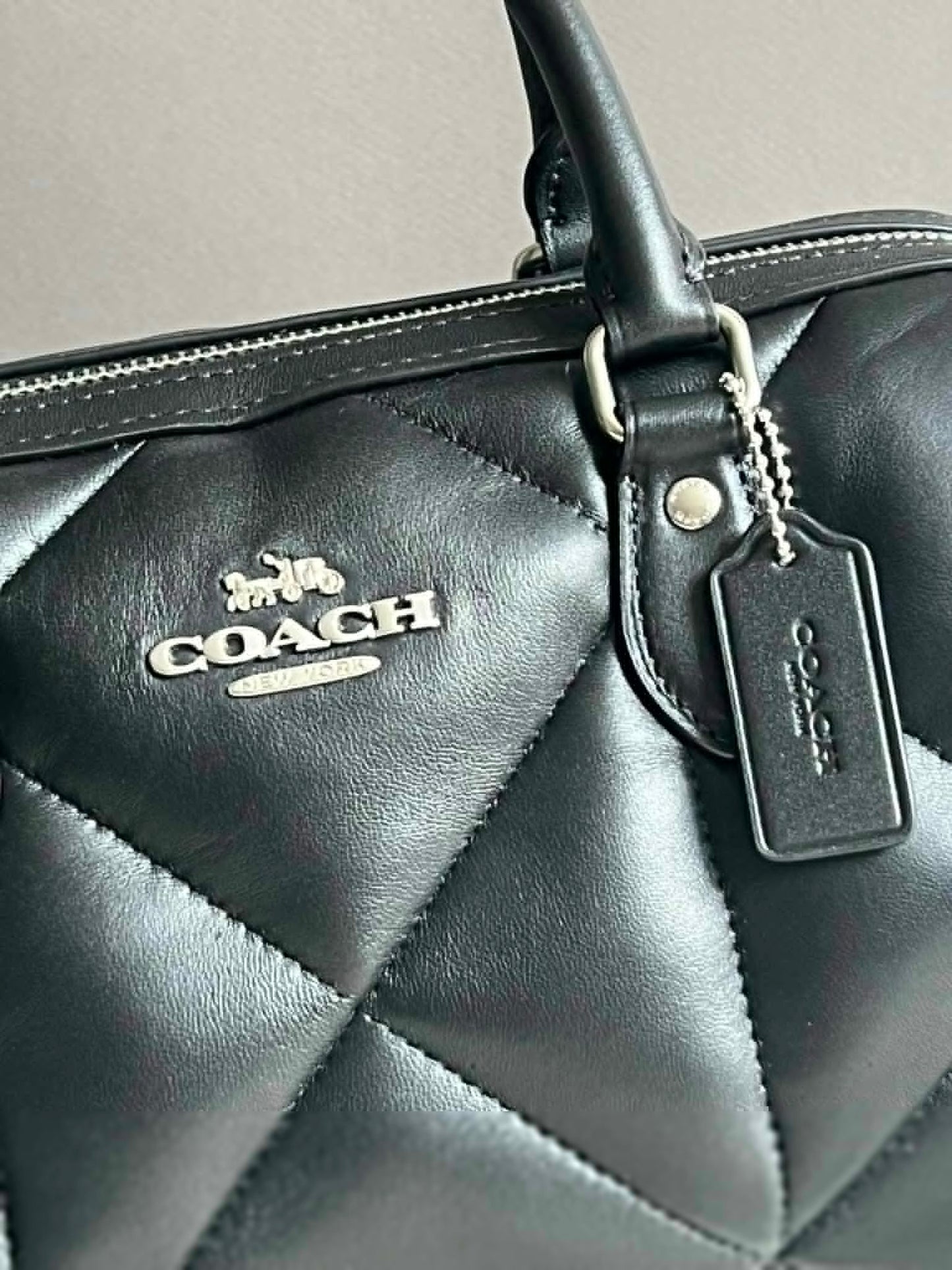 Coach Rowan Satchel with Puffy Diamond Quilting