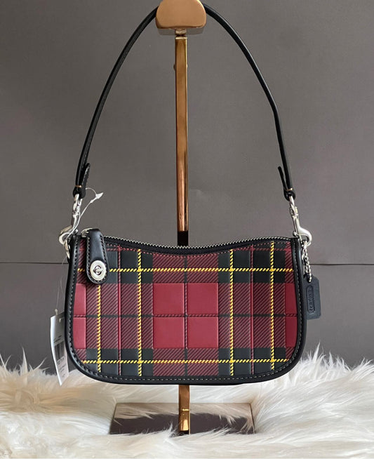 Coach Swinger 20 with Plaid Print